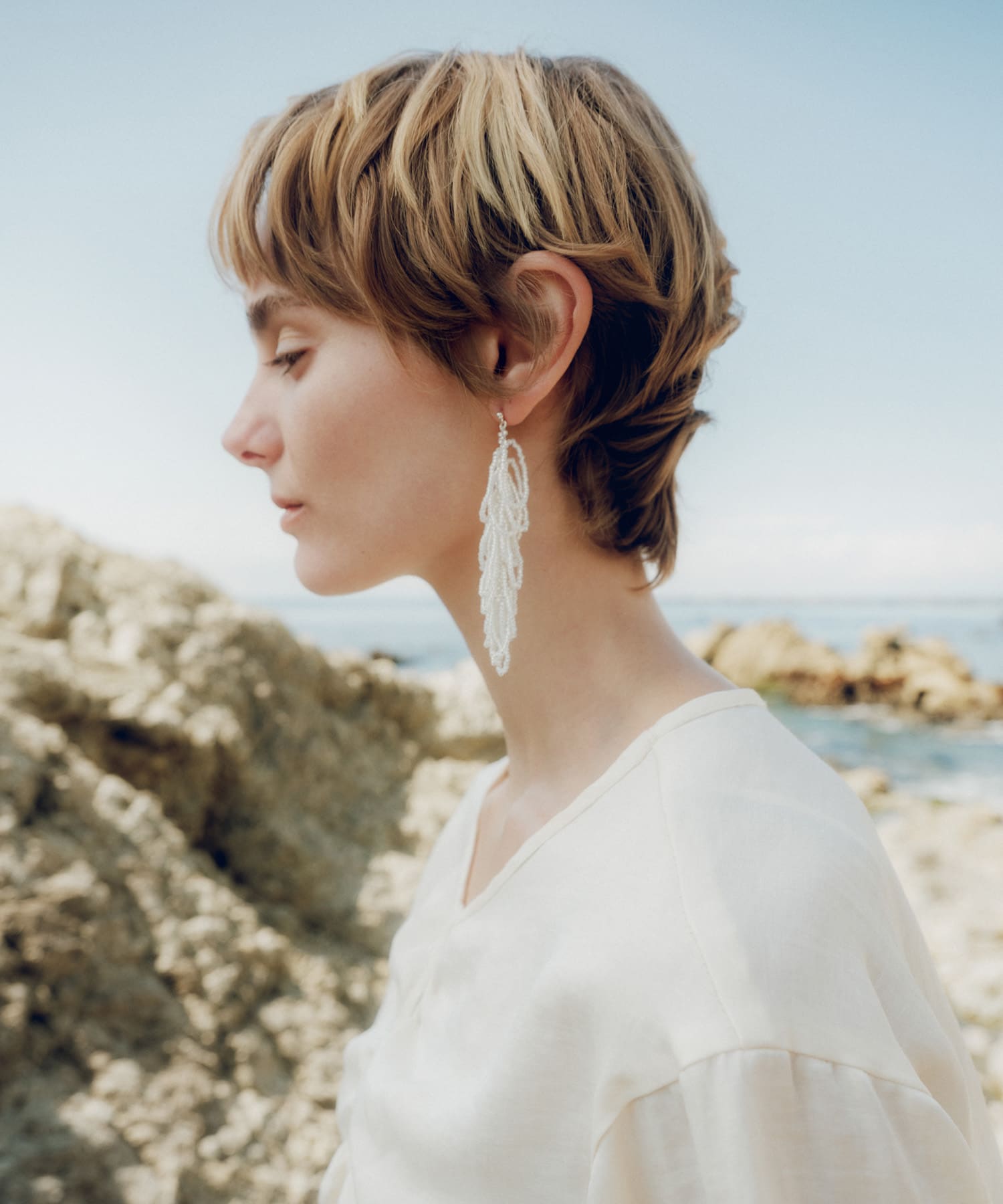 decor『デコール』　Fringe 1P Pierce CLEAR -