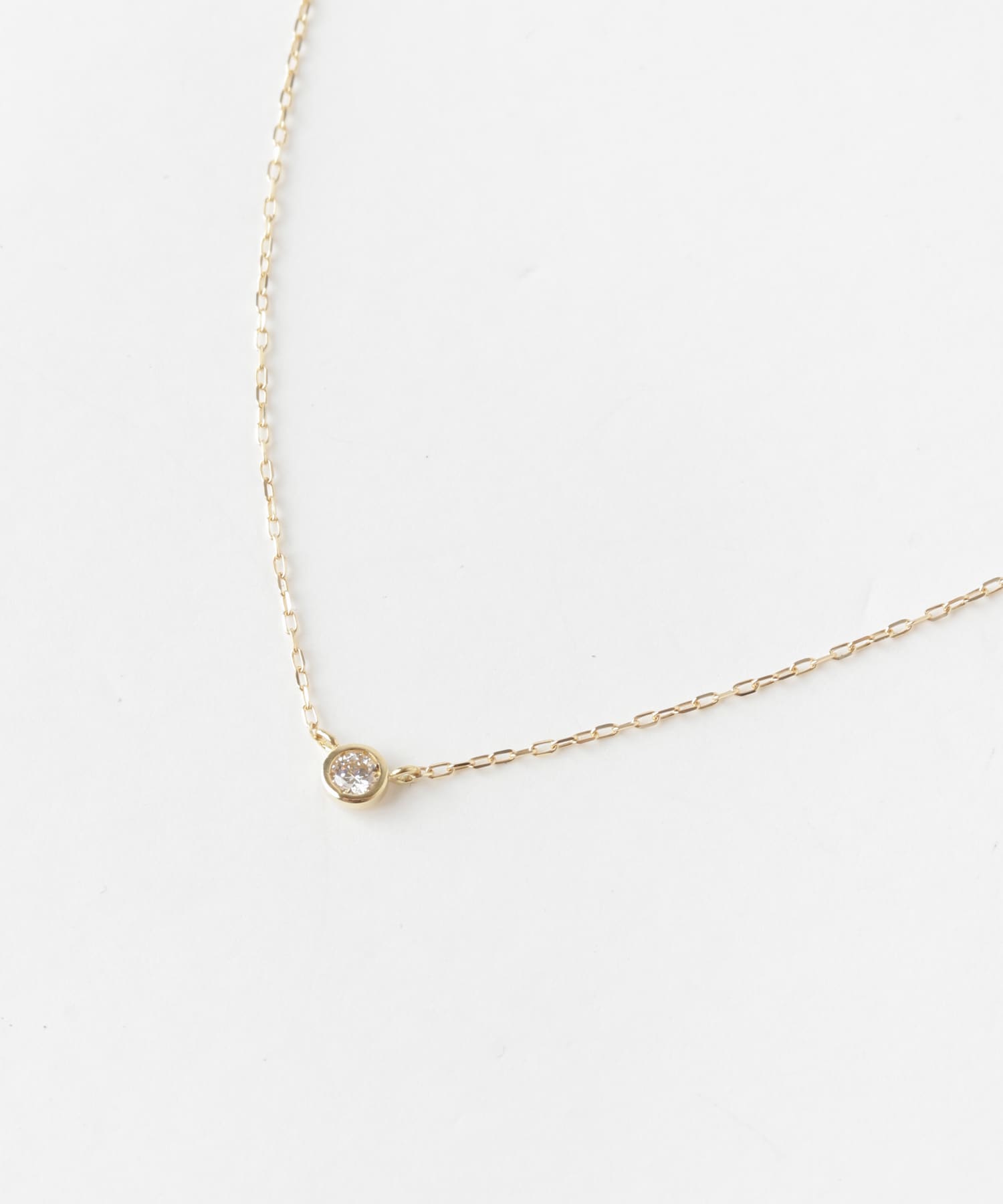 decor『デコール』　18K Dia Necklace0.05ct GOLD -0