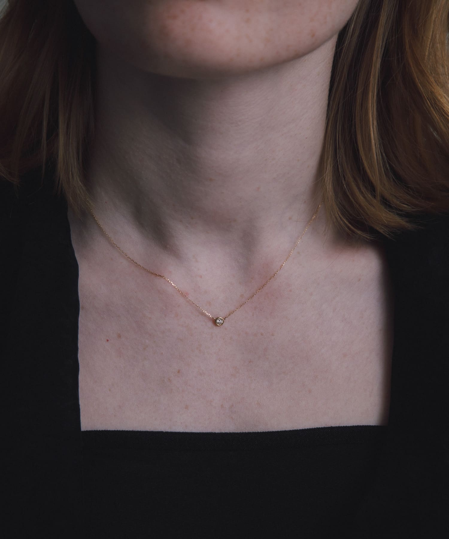 decorwfR[x 18K Dia Necklace0.1ct