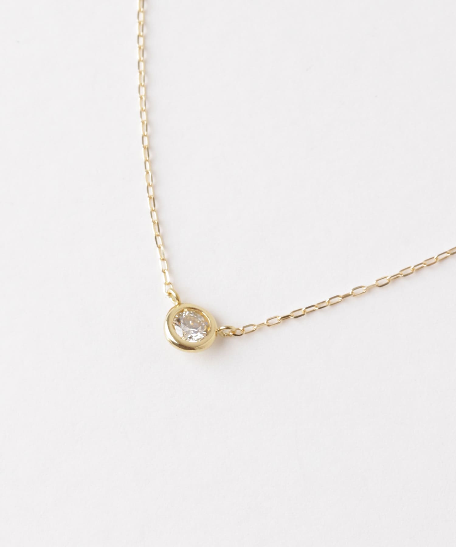 decor『デコール』　18K Dia Necklace0.1ct GOLD -0