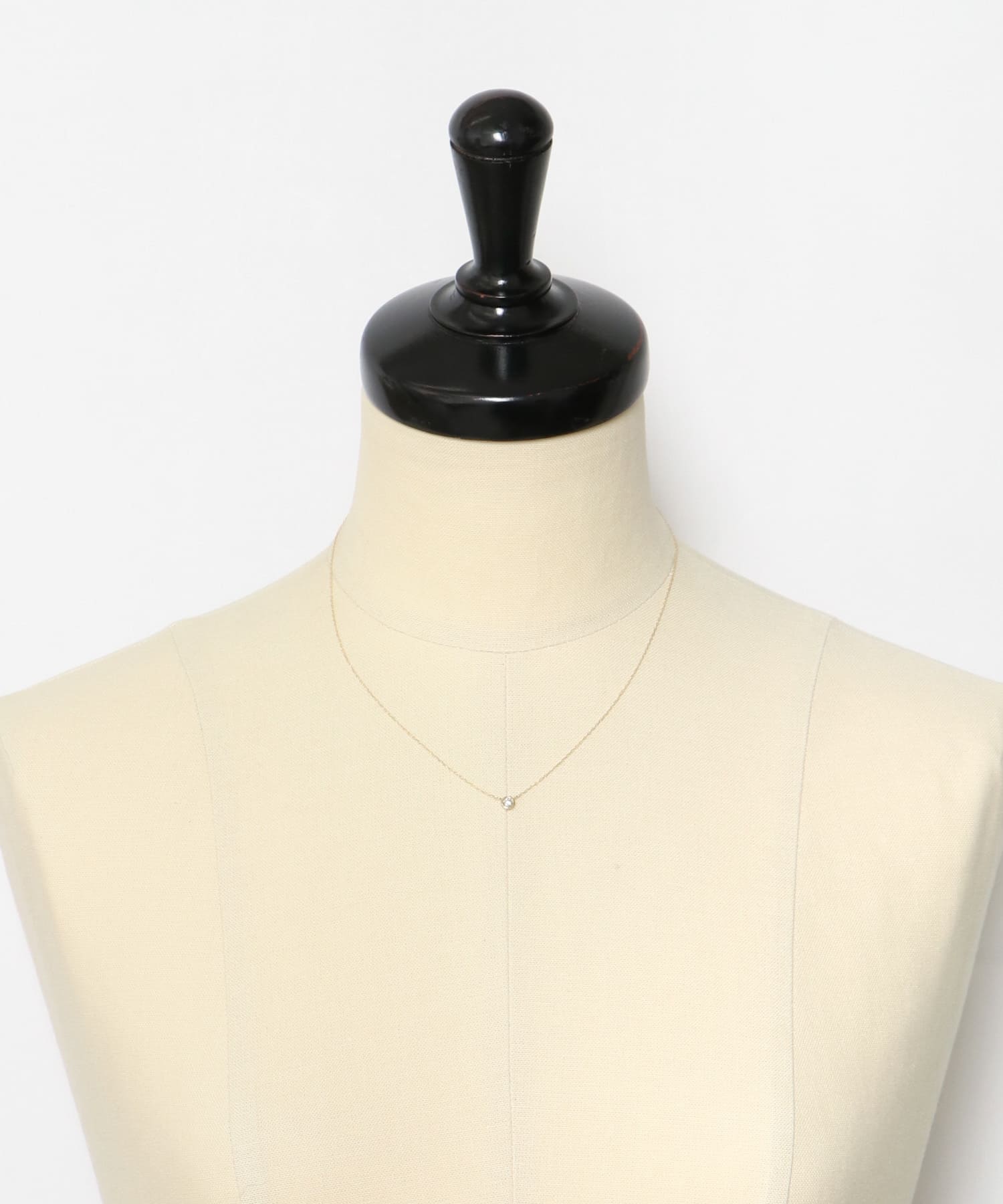 decor『デコール』　18K Dia Necklace0.1ct GOLD -0