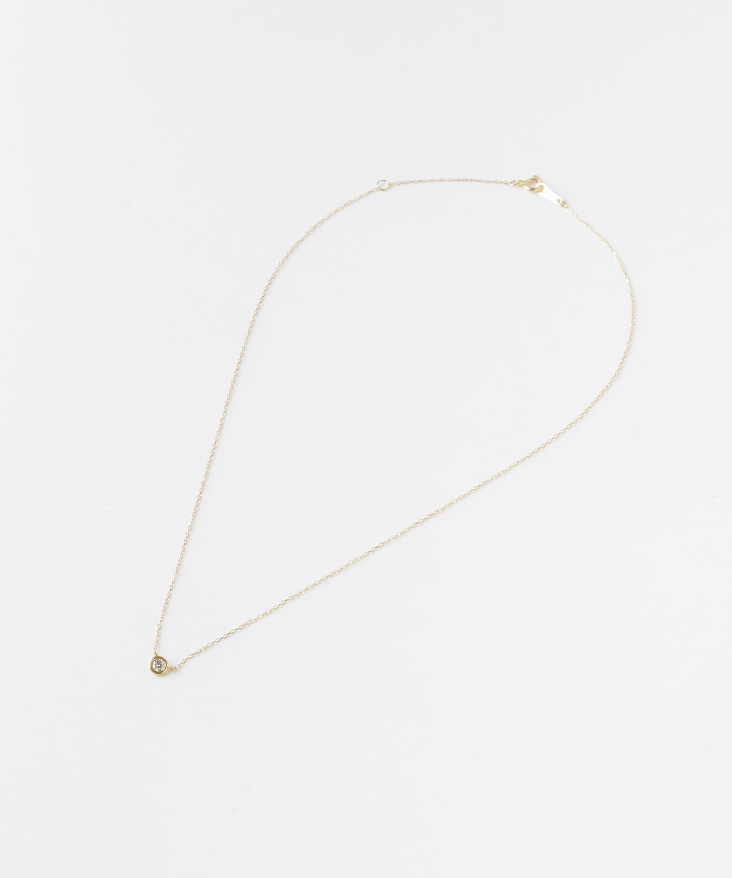 decor『デコール』　18K Dia Necklace0.1ct GOLD -0