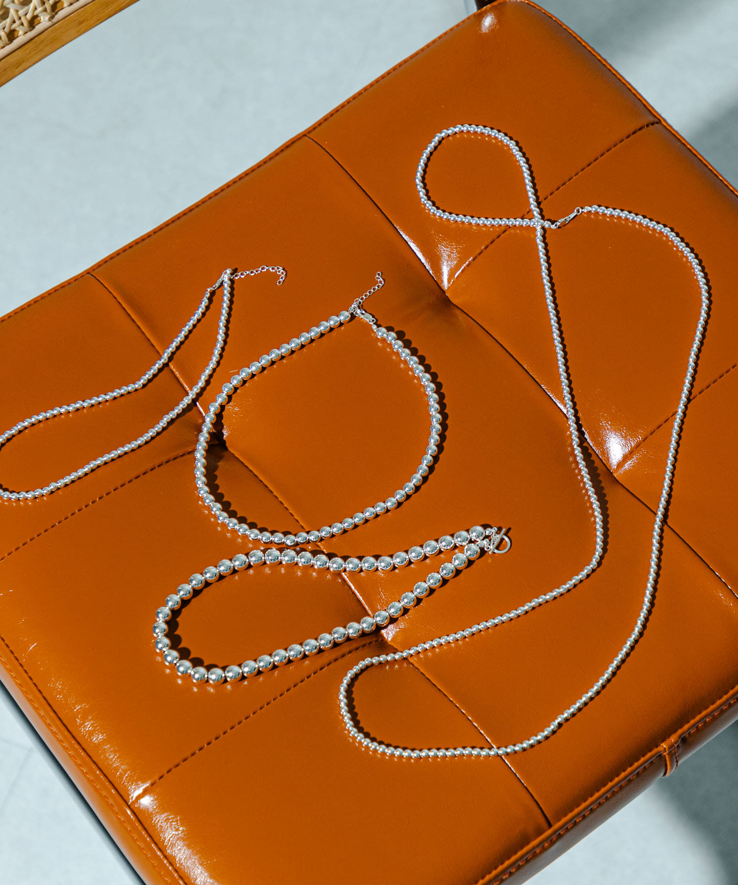 decor『デコール』　Hematite8mmBallchoker SILVER -