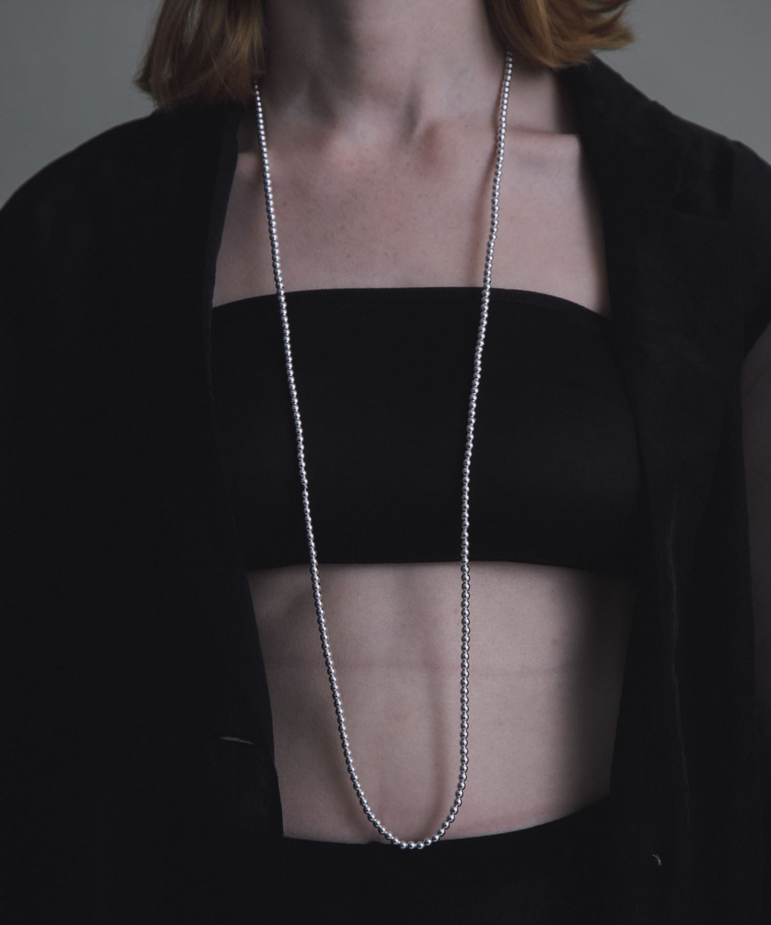 decor『デコール』　Hematite4mmBallnecklace SILVER -