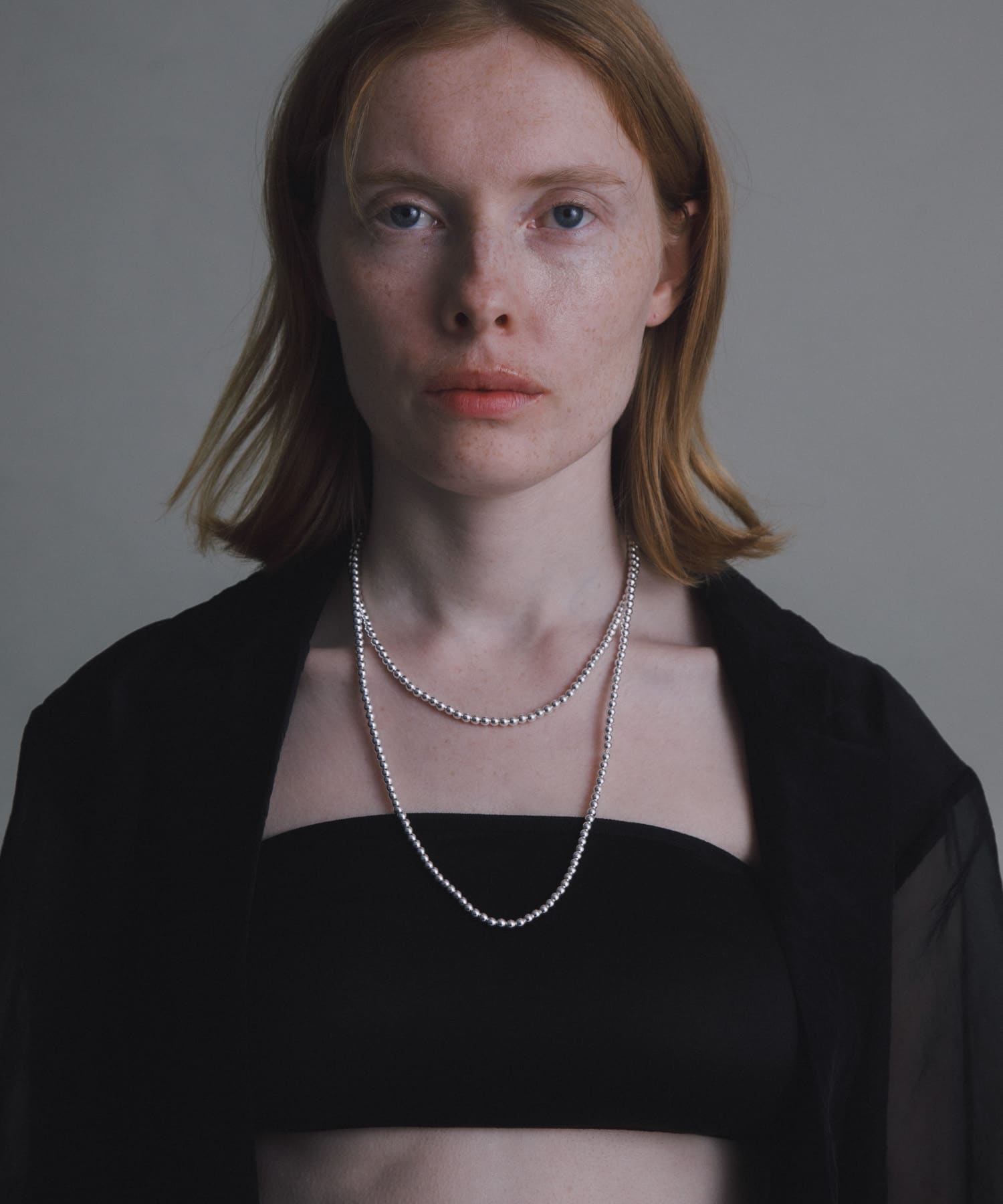 decor『デコール』　Hematite4mmBallnecklace SILVER -