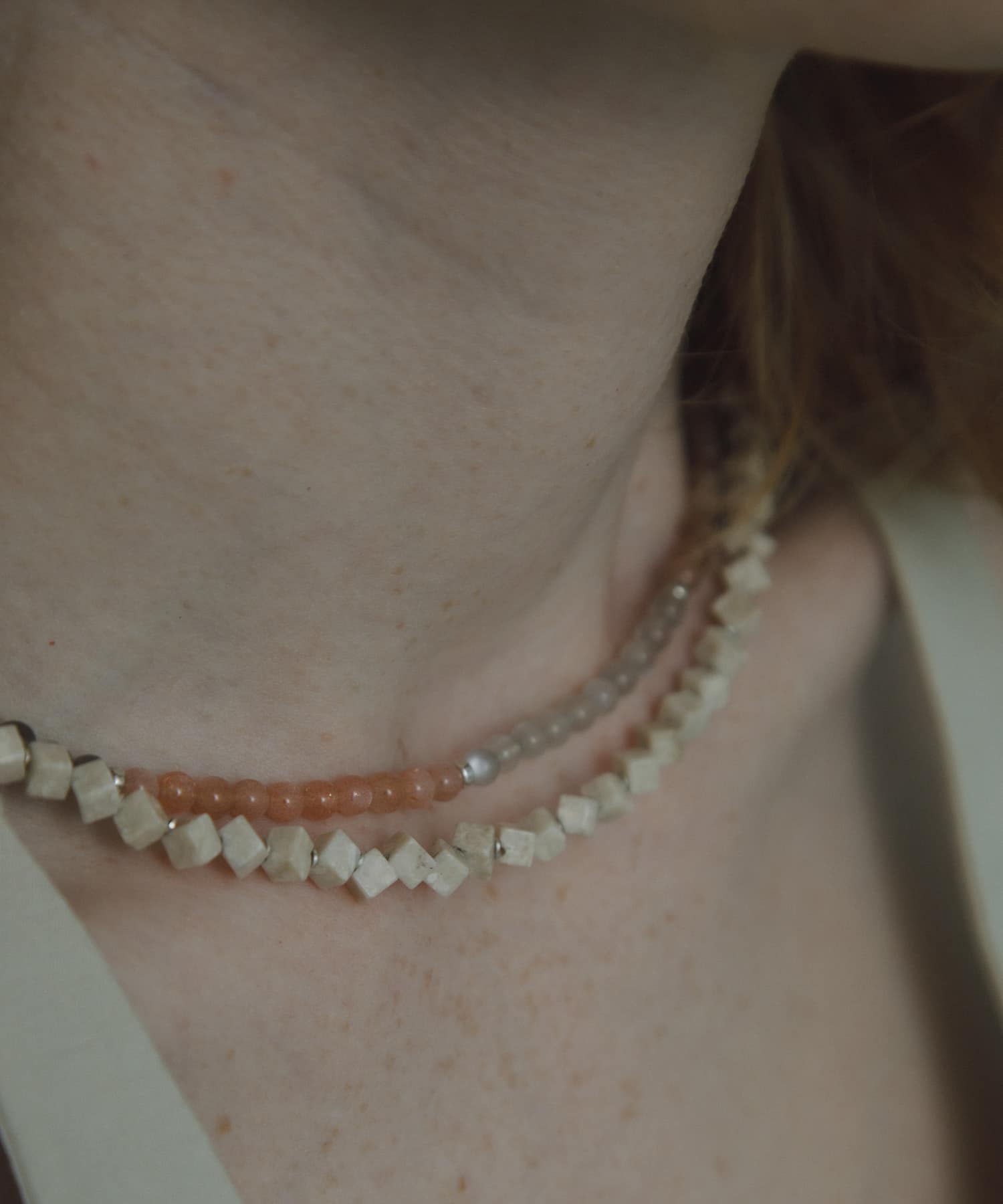decor『デコール』　Riverstone Necklace NATURAL -