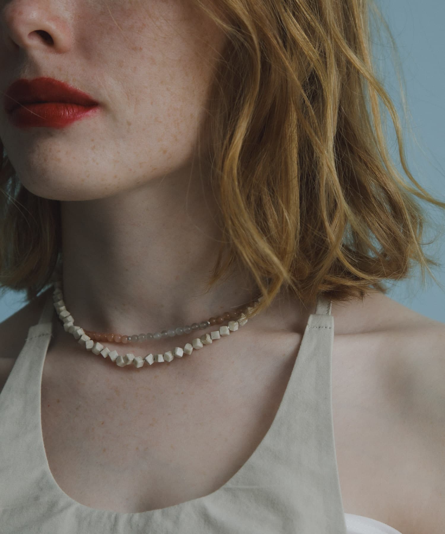 decor『デコール』　Riverstone Necklace NATURAL -
