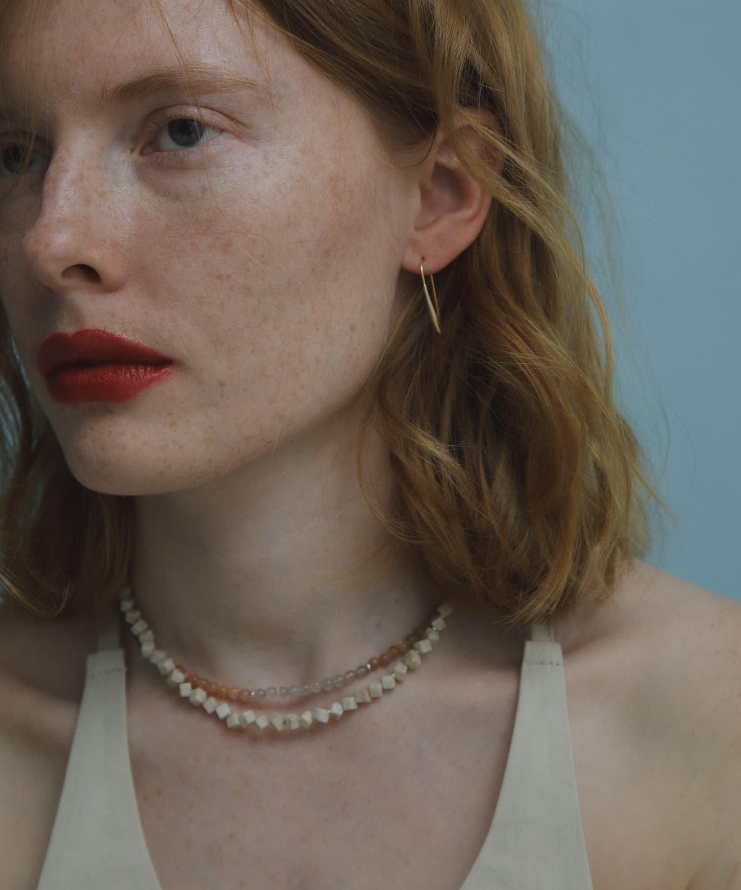 decor『デコール』　Riverstone Necklace NATURAL -