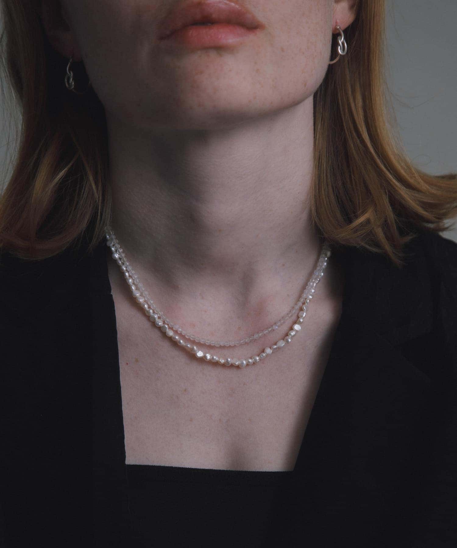 decor『デコール』　Moonpearl Doublenecklace WHITE -