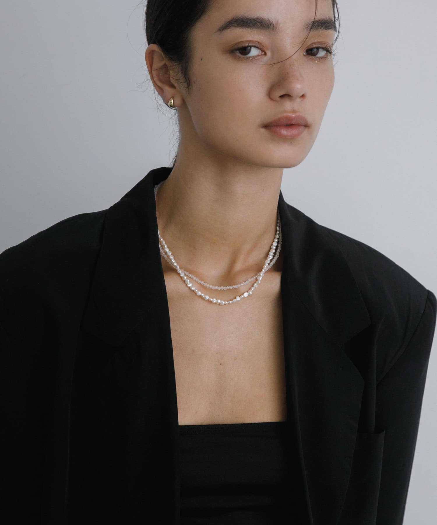 decor『デコール』　Moonpearl Doublenecklace WHITE -