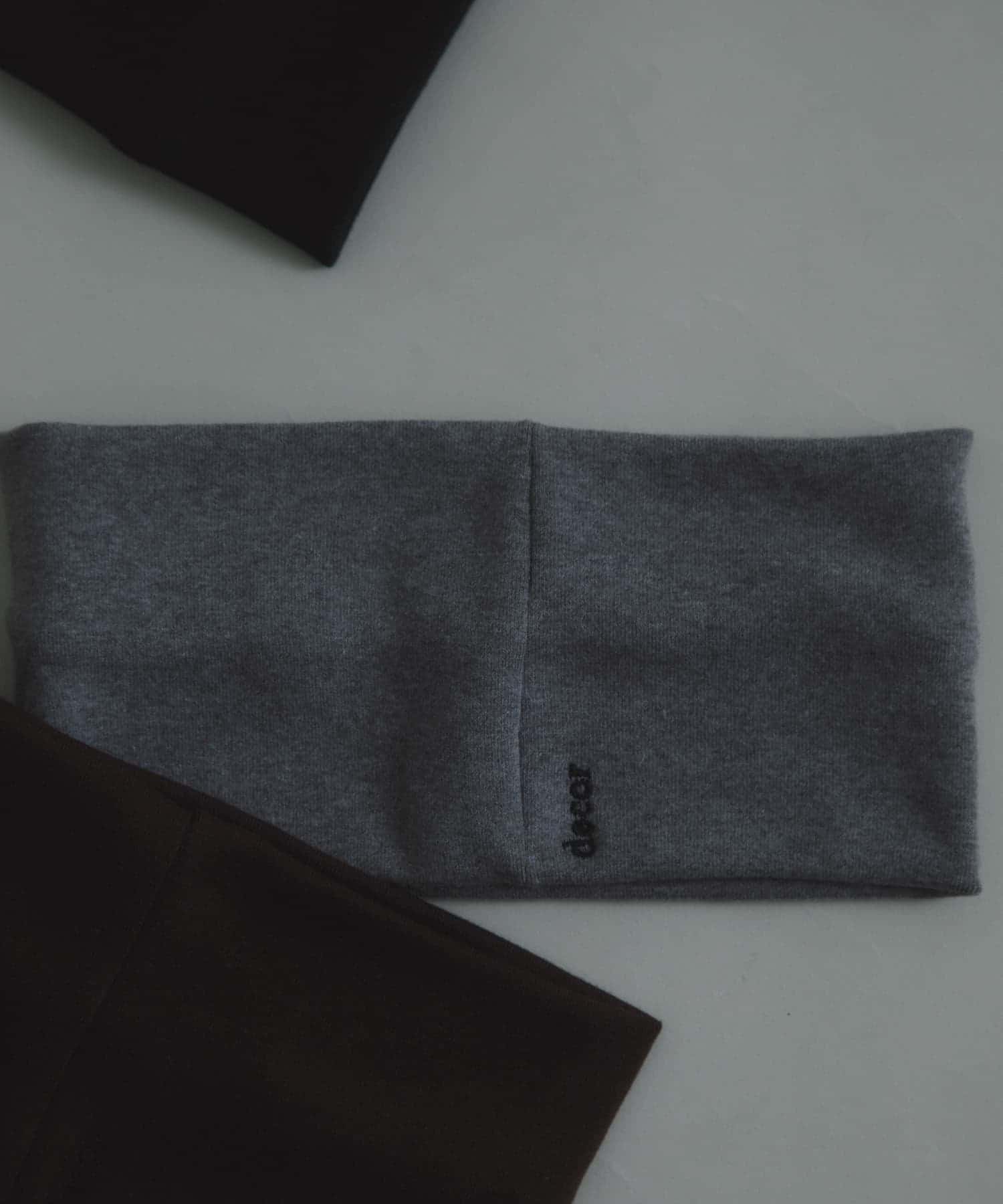decor『デコール』　Wide Hairband CHARCOAL -