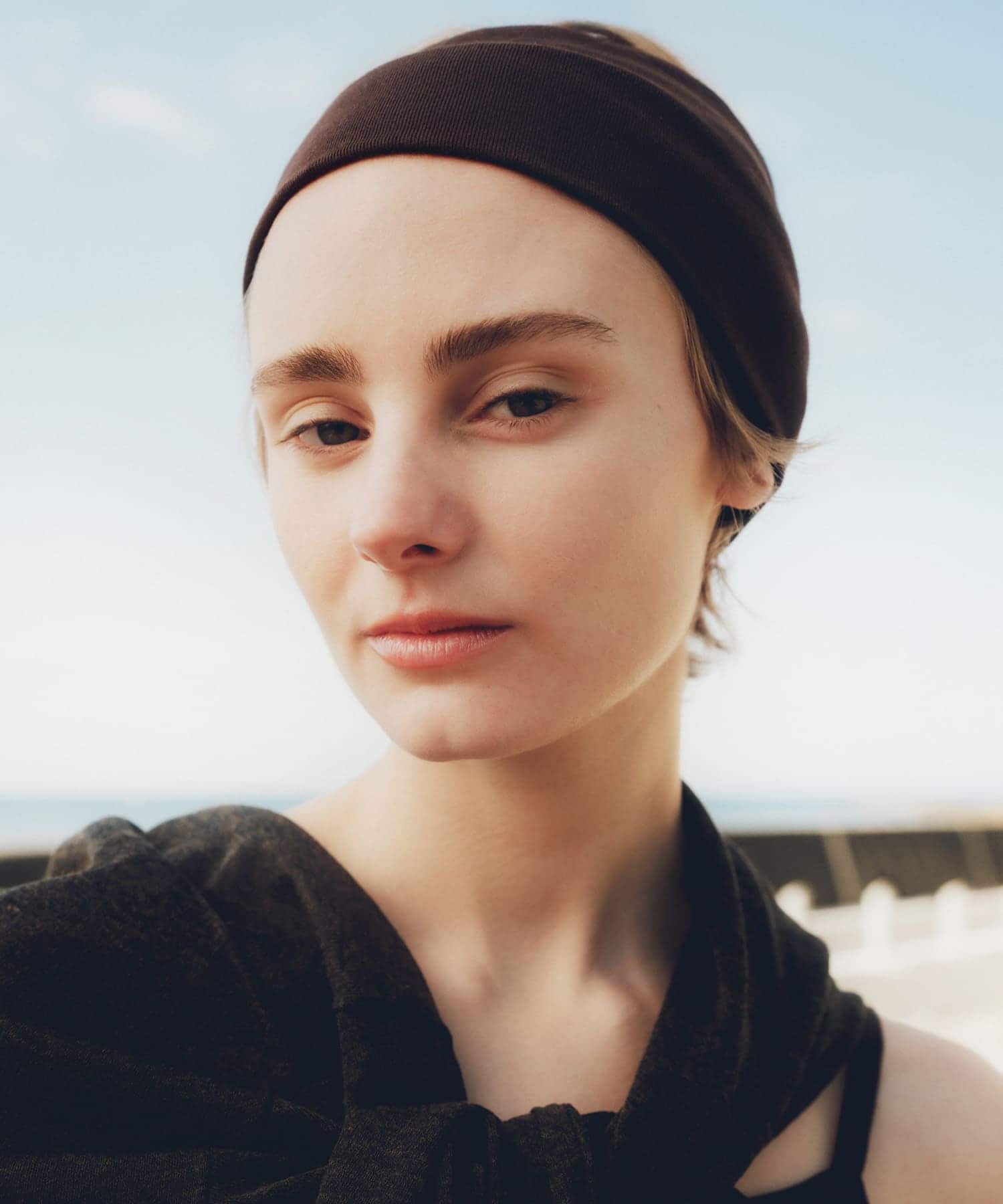 decor『デコール』　Wide Hairband BROWN -