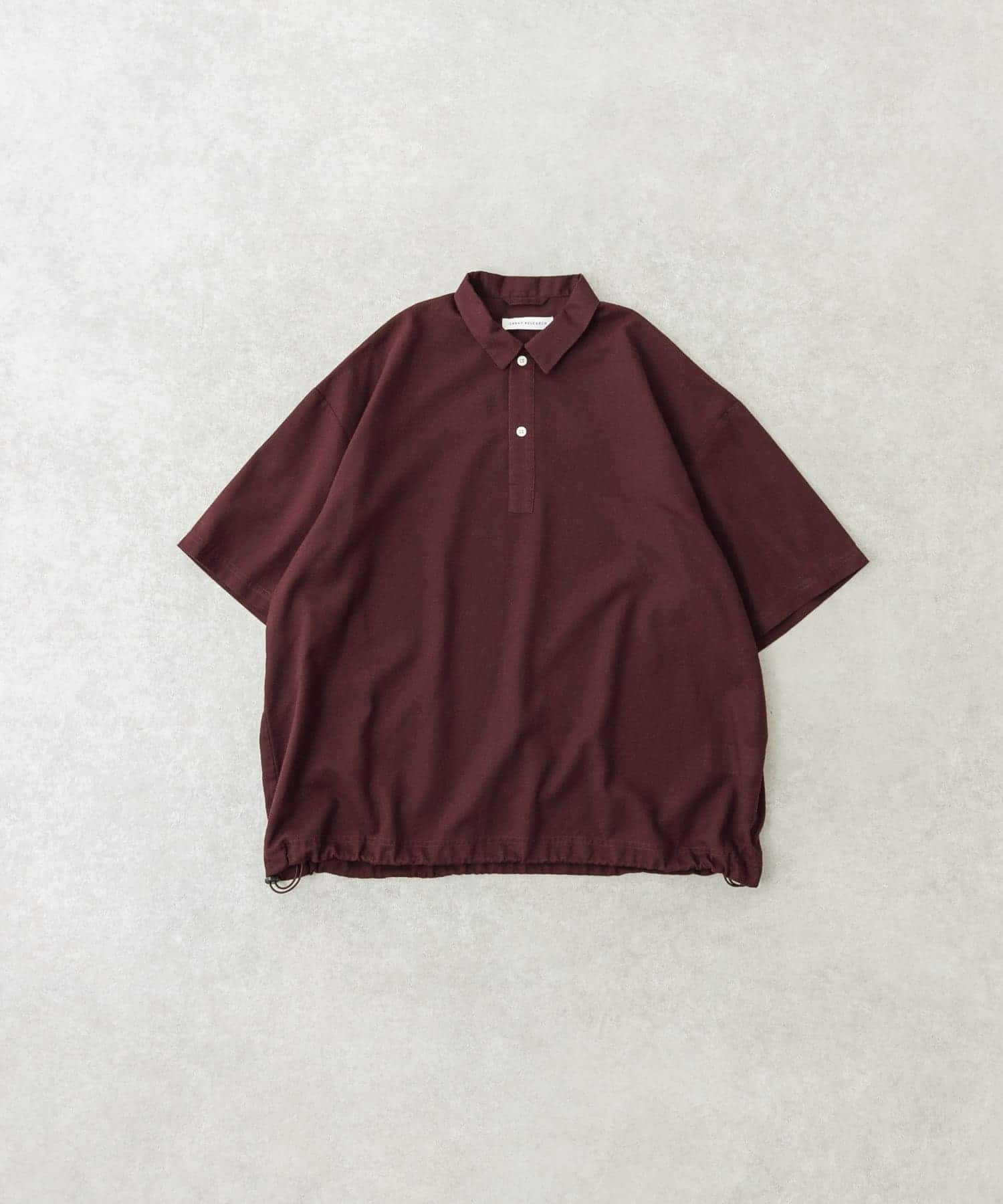 『UR TECH DRYLUXE』高機能リネンポロシャツ BURGUNDY L