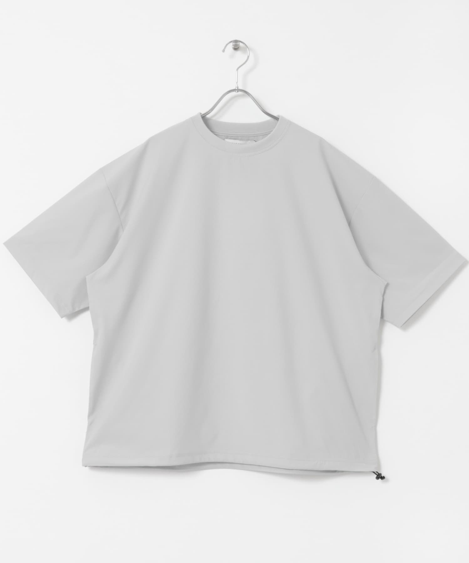『XLサイズあり』『撥水』SOLOTEX STRETCH SHORT-SLEEVE T-SHIRTS ICE GRAY M