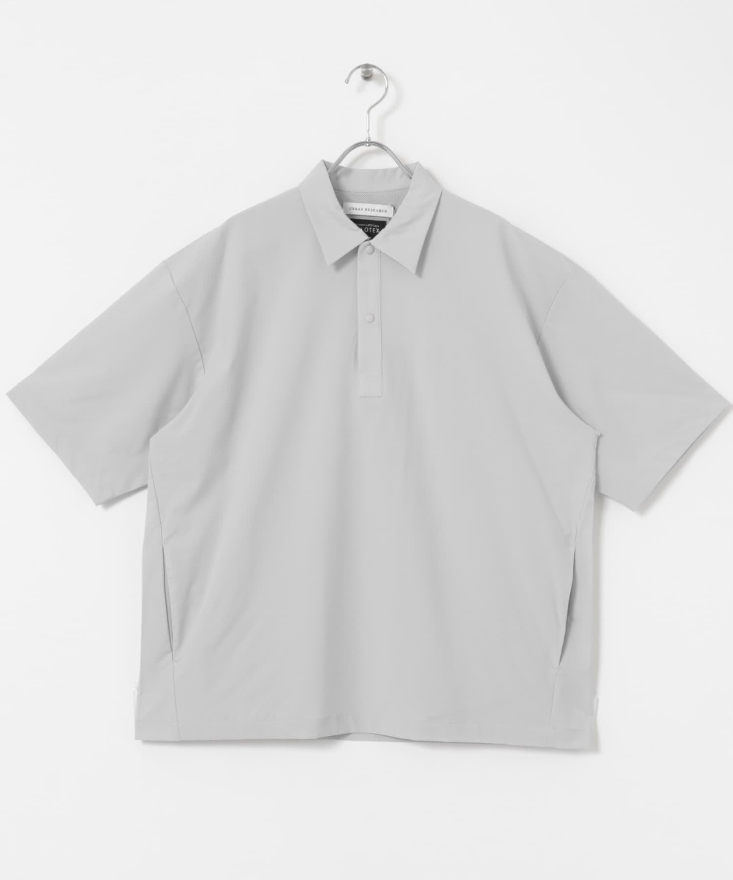 『XLサイズあり』『撥水』SOLOTEX STRETCH ポロシャツ ICE GRAY M