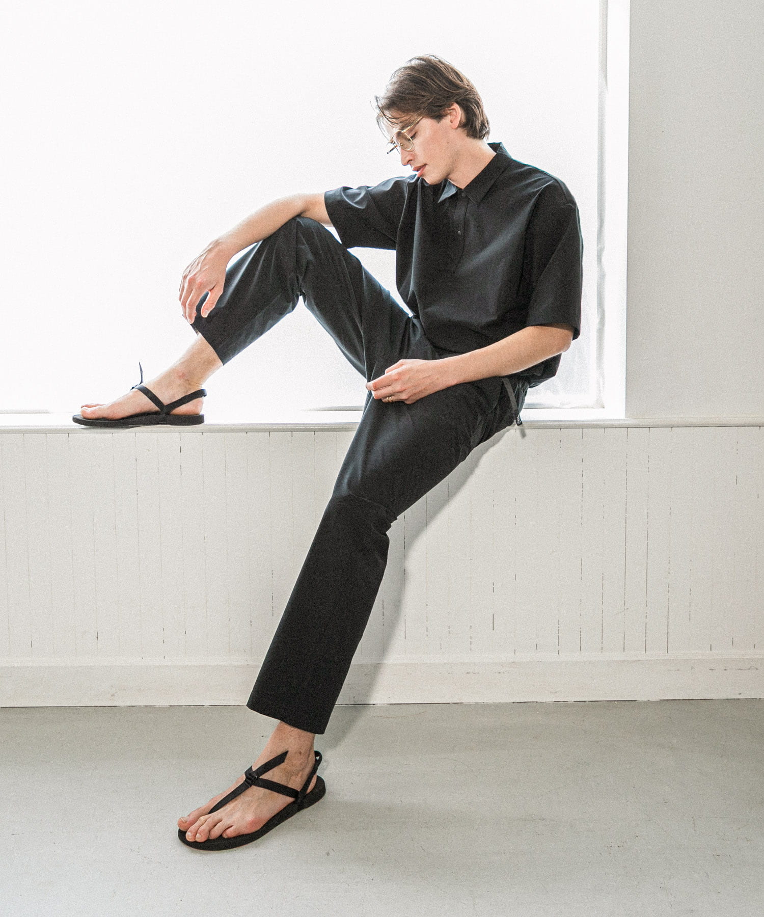 XLサイズあり』『撥水』SOLOTEX STRETCH ポロシャツ(M BLACK