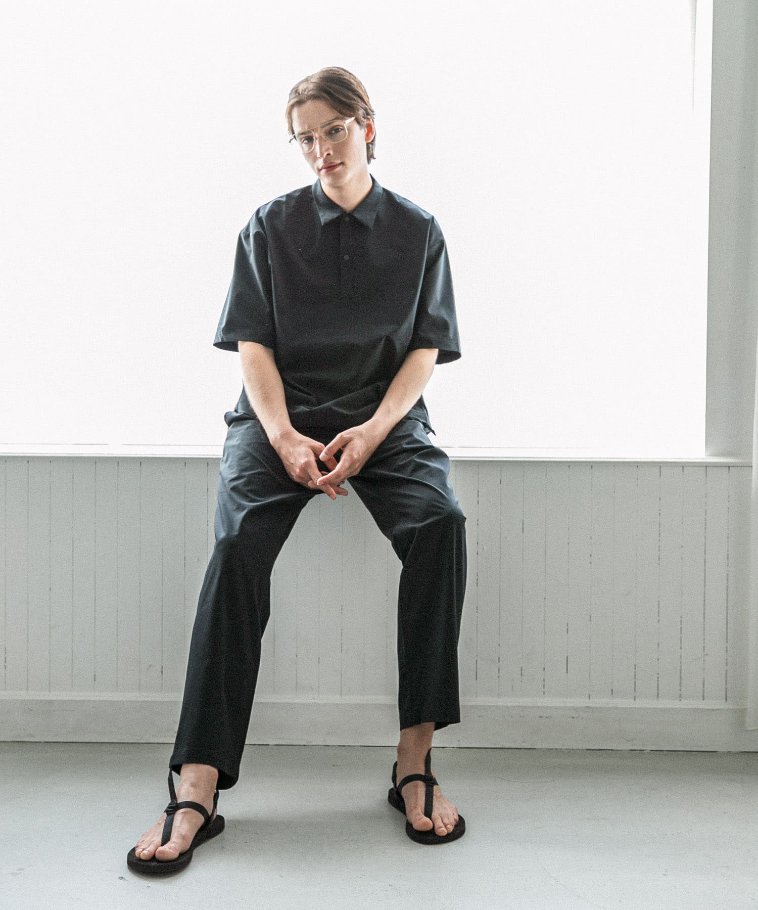 XLサイズあり』『撥水』SOLOTEX STRETCH ポロシャツ(M BLACK