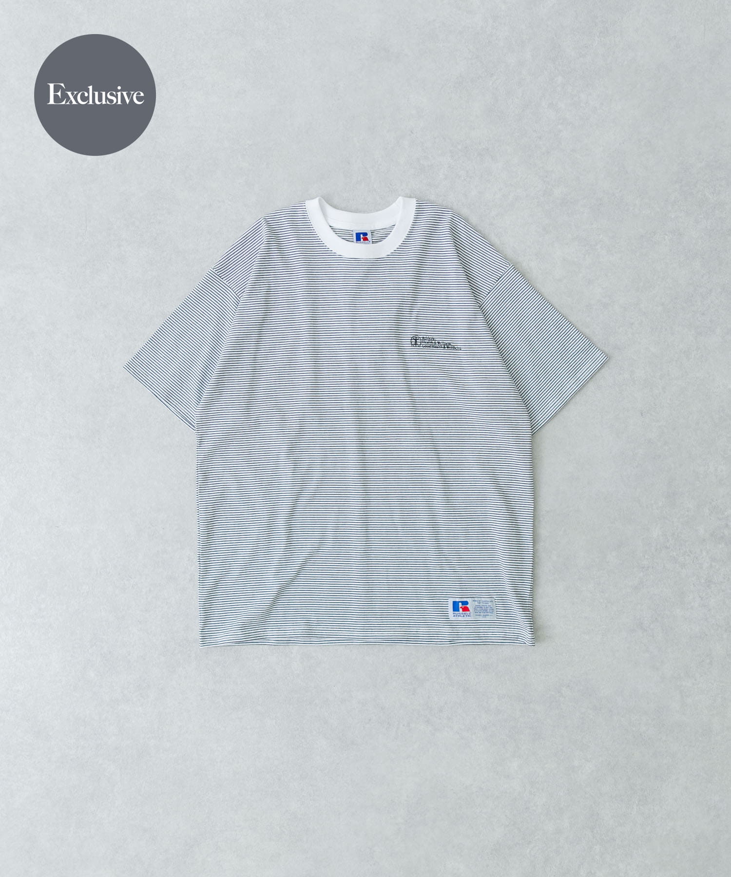 『別注』RUSSELL ATHLETIC×UR　BORDER SHORT-SLEEVE TEE