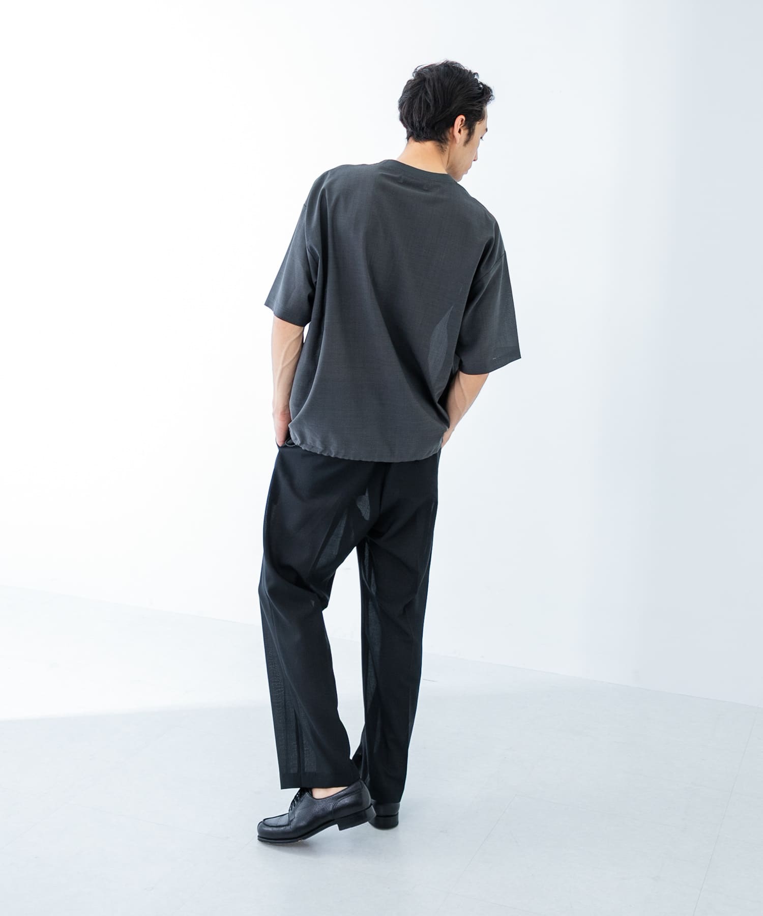 ウォッシャブルウールサイロフィルショートスリーブ Tシャツ(M