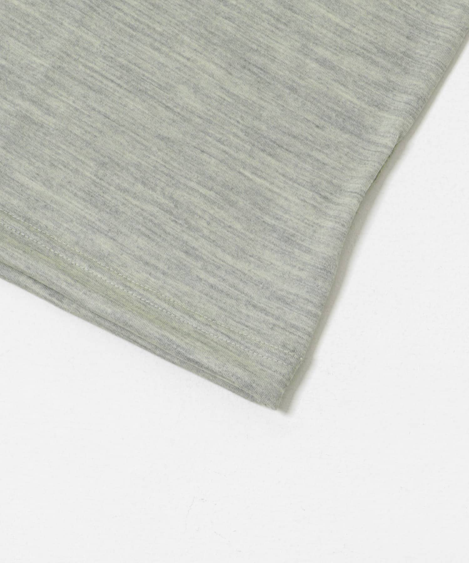 new basic　ウォッシャブルメリノウールショートスリーブTシャツ GRAY M