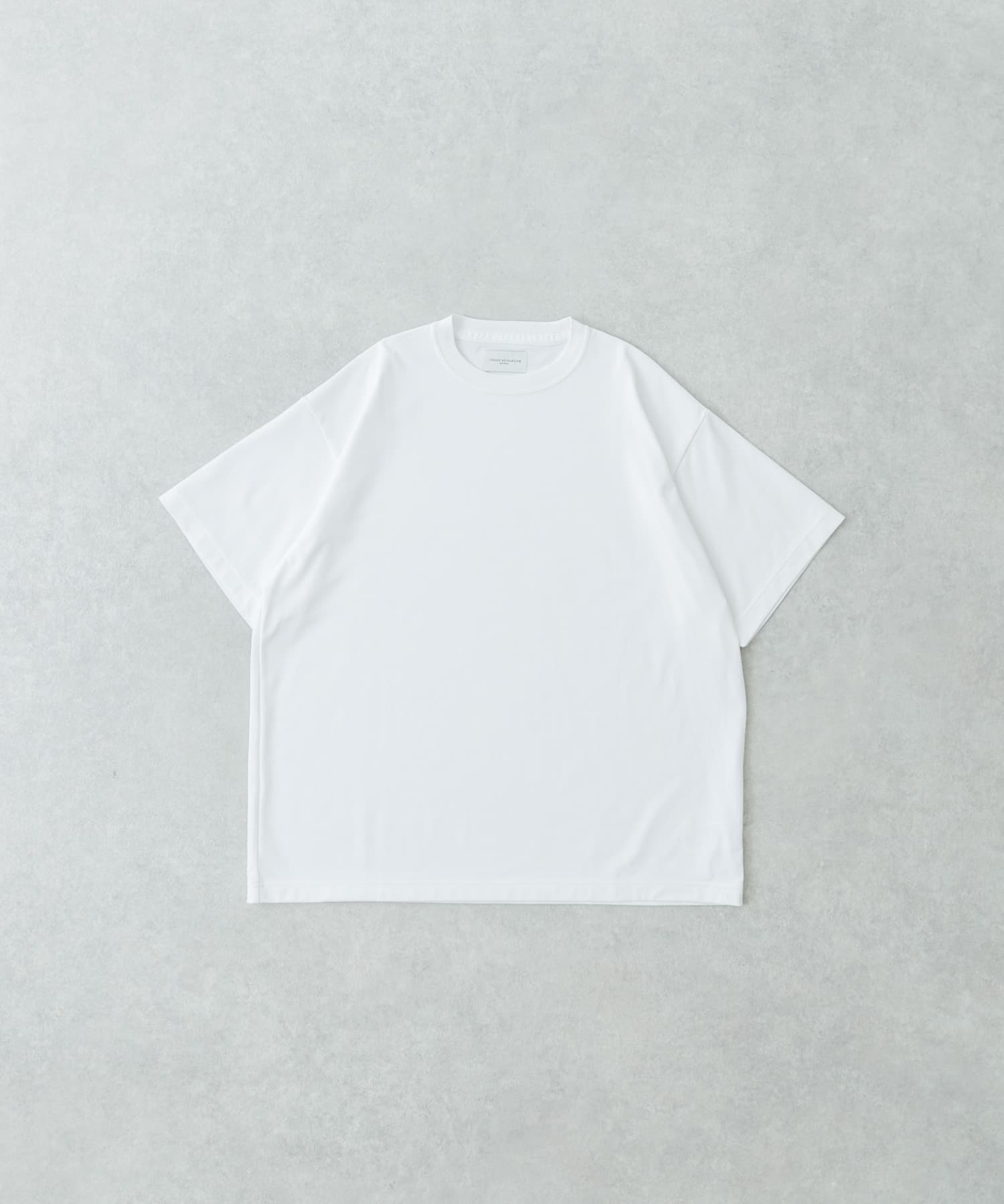 new basic　クールドライツイストヒートブロックショートスリーブ WHITE M