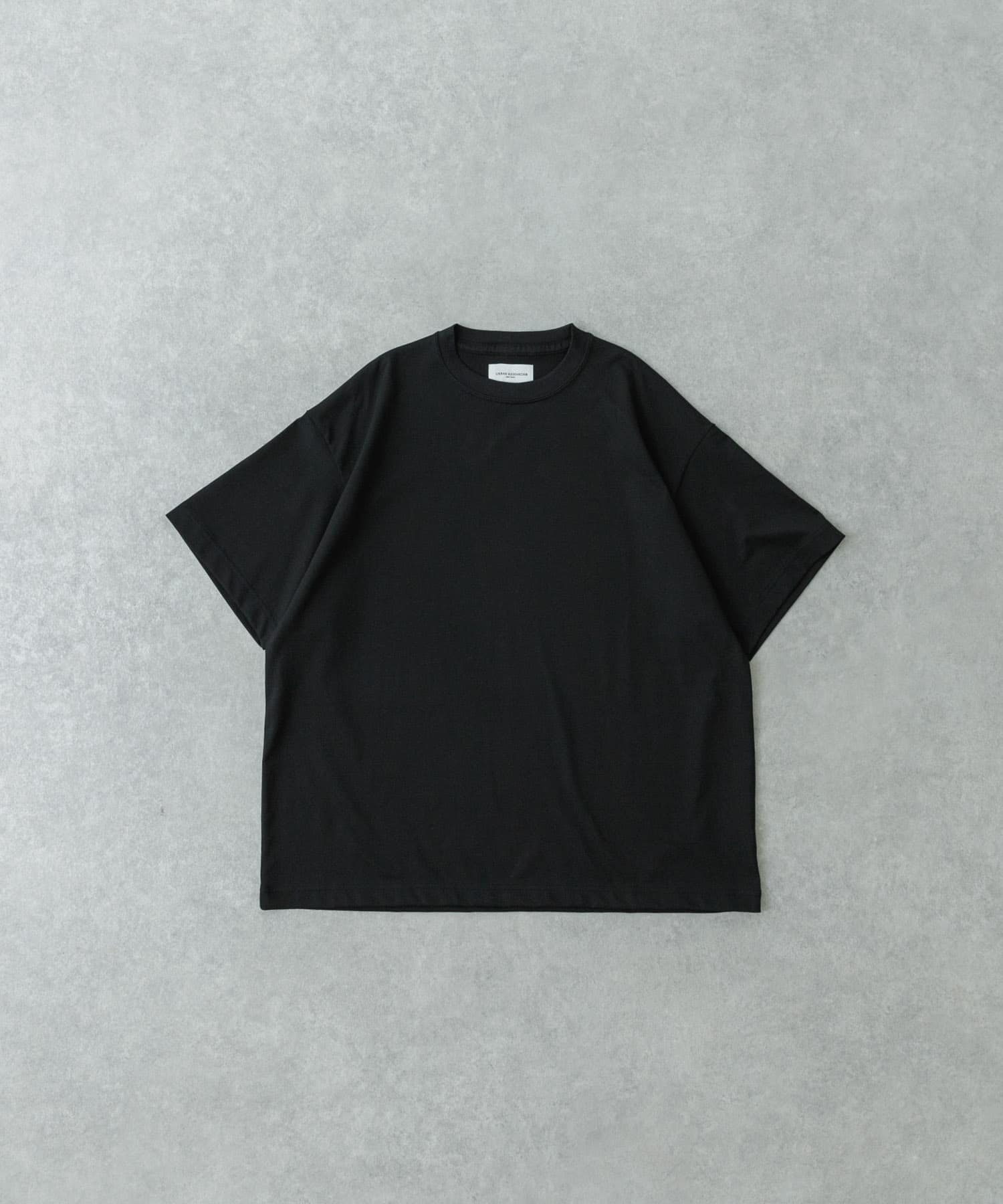 new basic　クールドライツイストヒートブロックショートスリーブ BLACK M