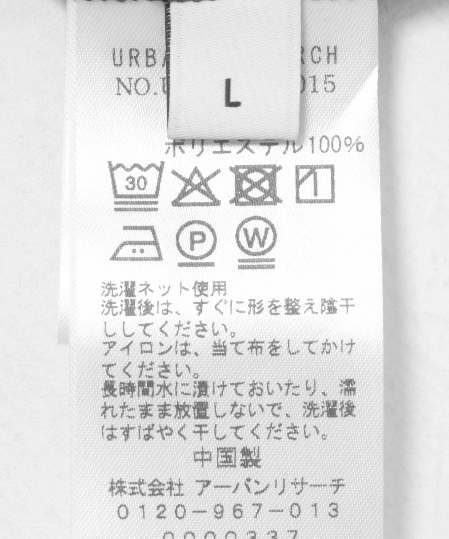 SHADOW RIP リブポロシャツ CHARCOAL M