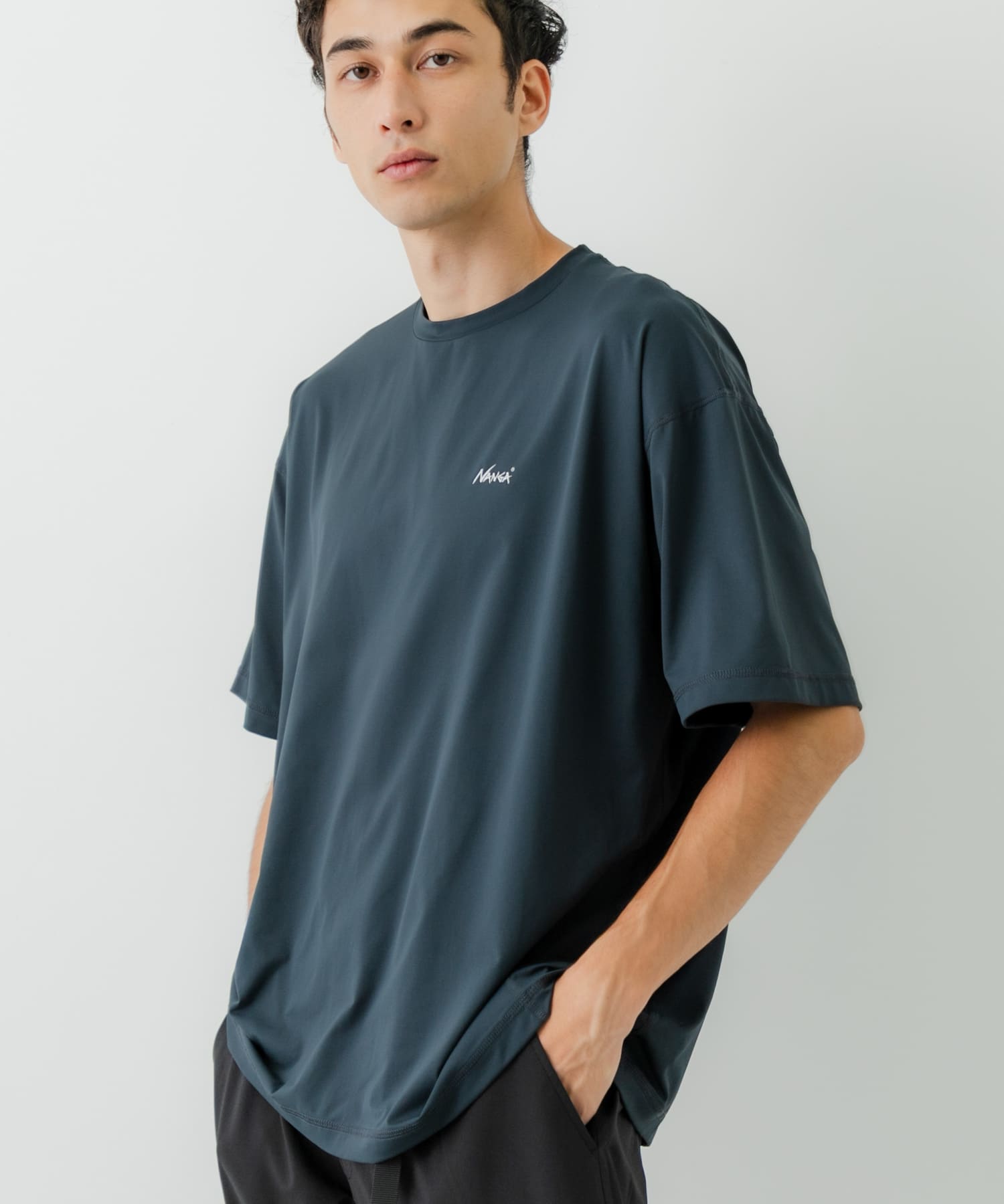 別注』NANGA×URBAN RESEARCH RASH GUARD SHORT-SLEEVE(M BLACK