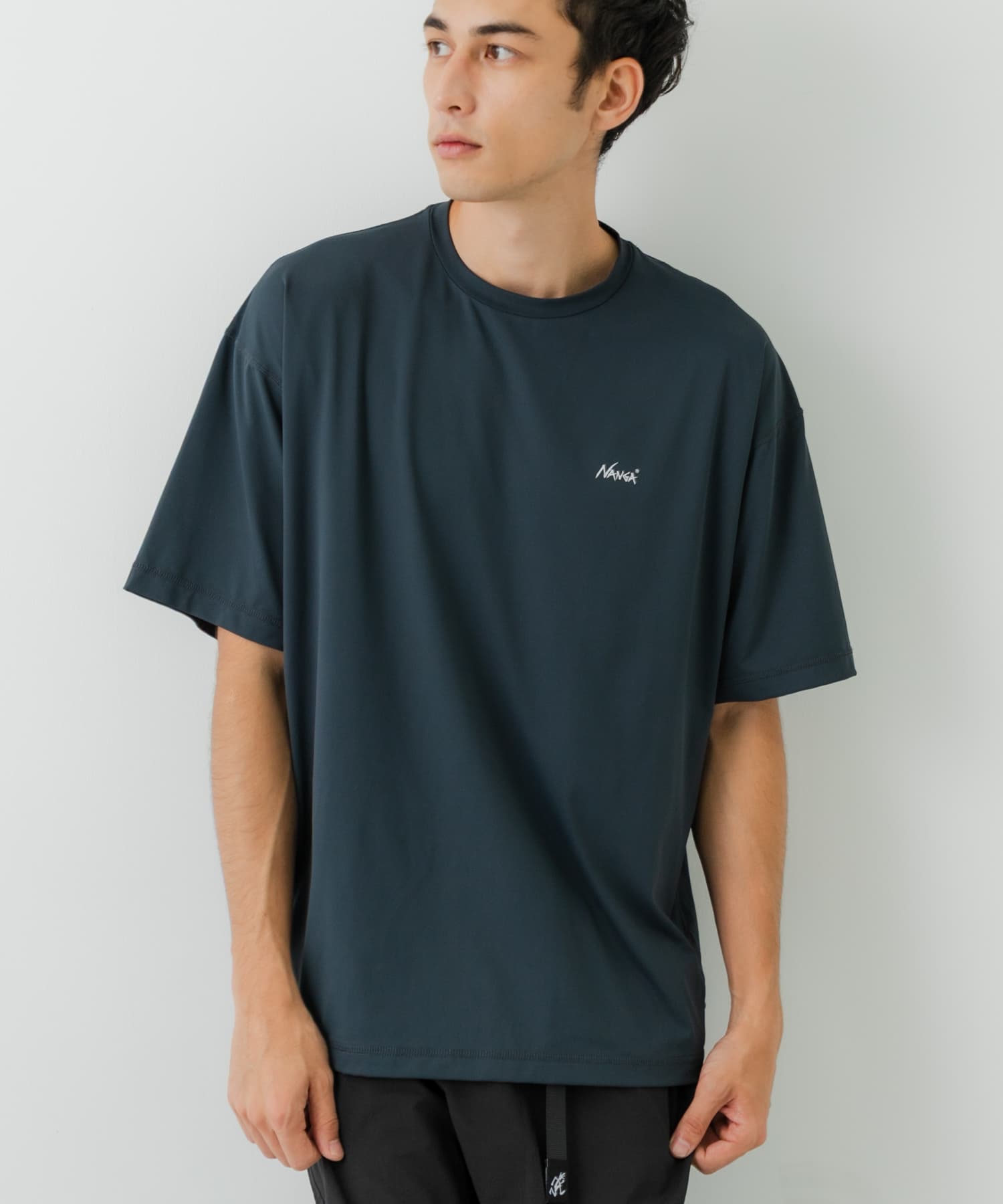 別注』NANGA×URBAN RESEARCH RASH GUARD SHORT-SLEEVE(M BLACK