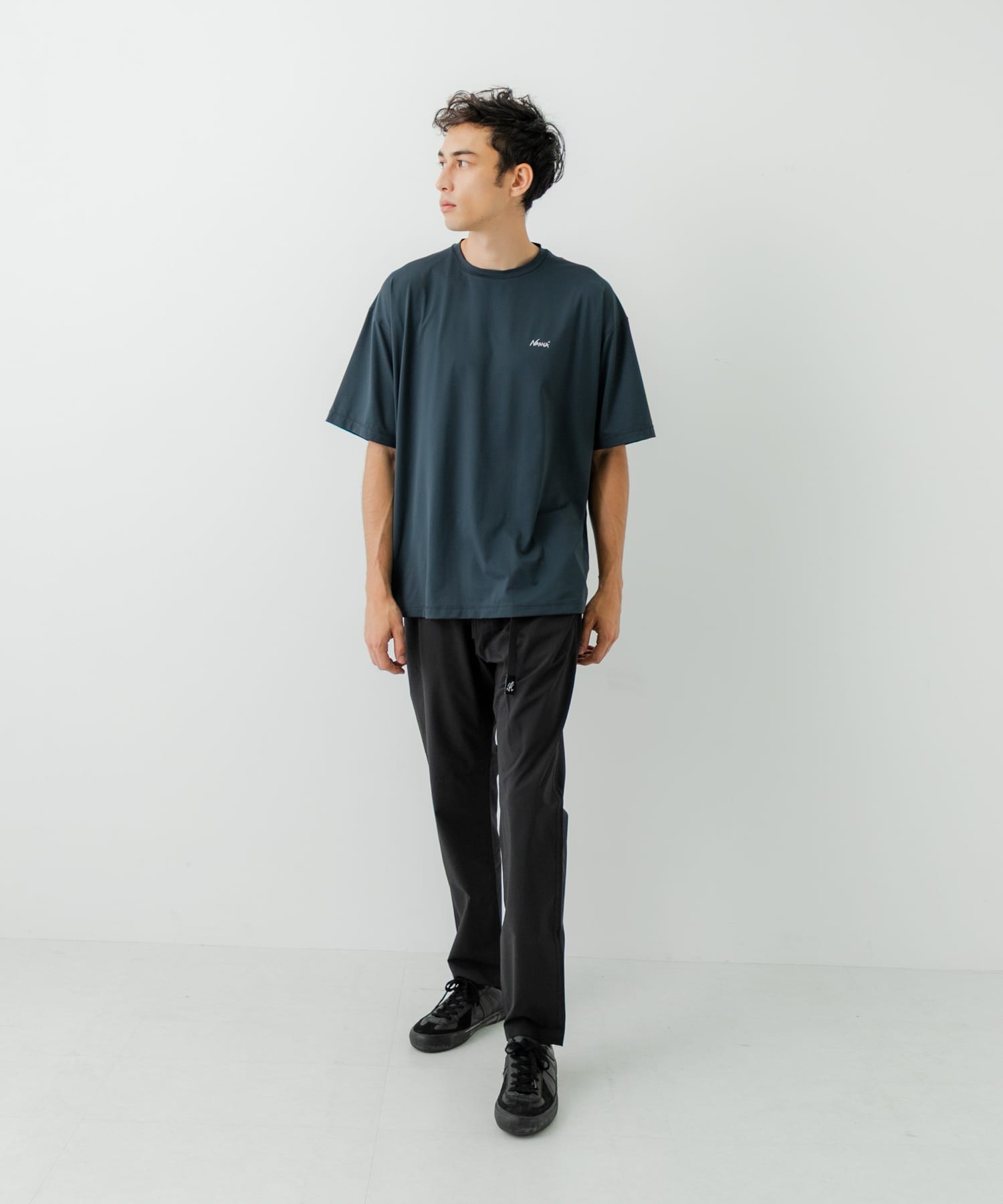 別注』NANGA×URBAN RESEARCH RASH GUARD SHORT-SLEEVE(M BLACK