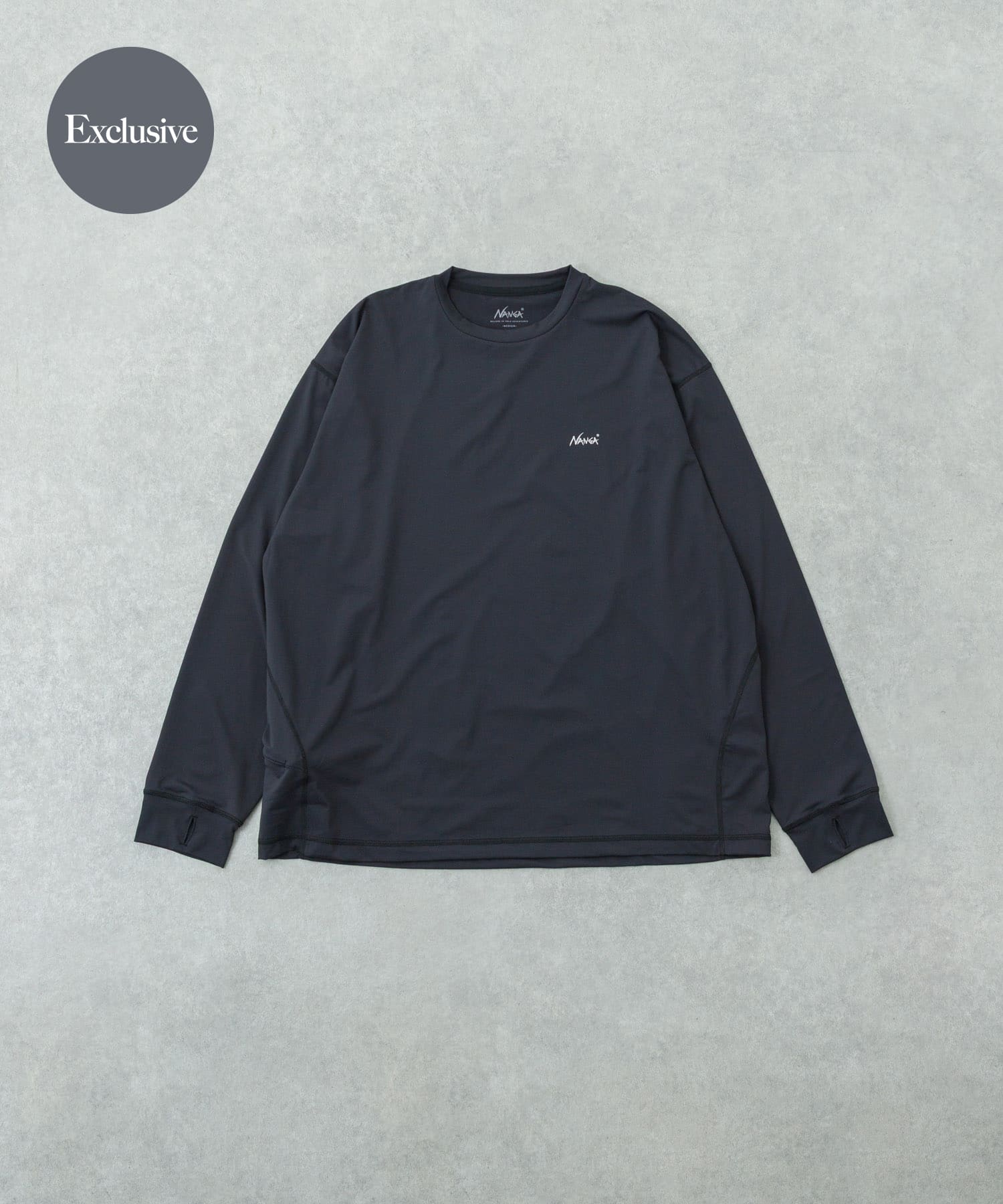別注』NANGA×URBAN RESEARCH RASH GUARD SHORT-SLEEVE(M BLACK