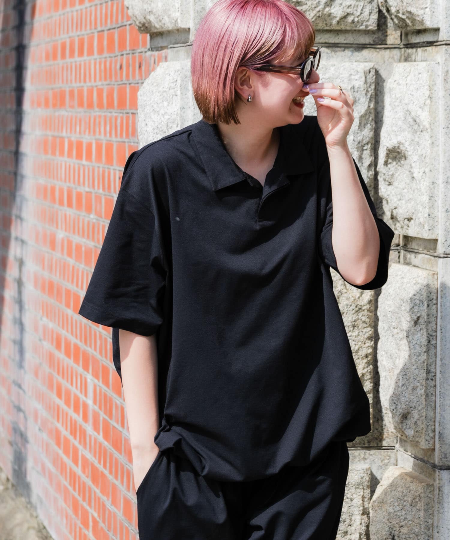 黒米（感謝）/3 BLACK LABEL シグネチャー パワーライズ パッド一体型 ストラップ ブラ