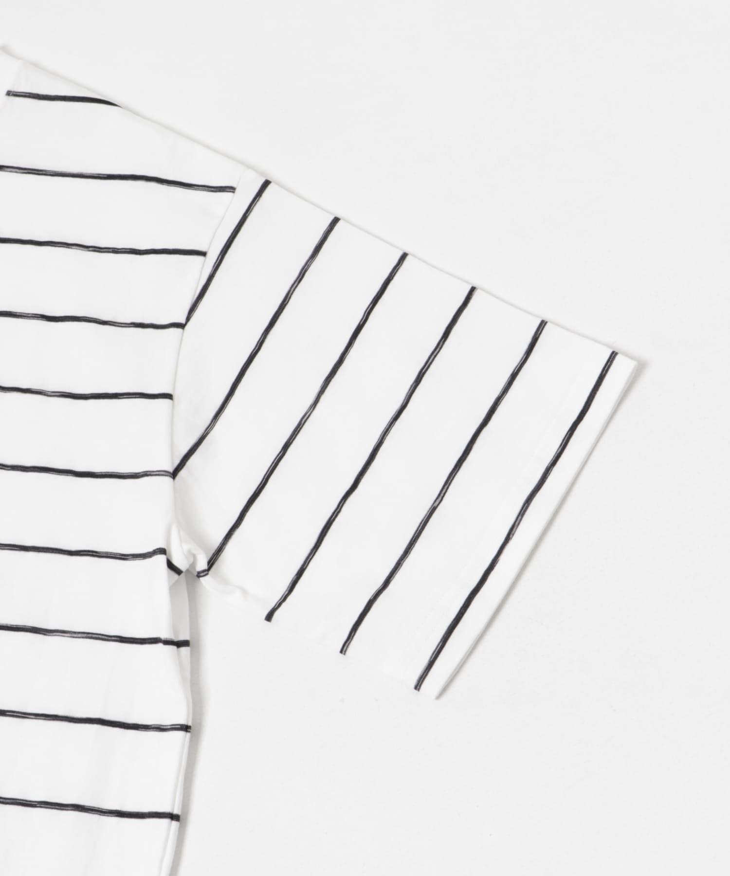 RELAX FIT BORDER T-SHIRTS WHITE M