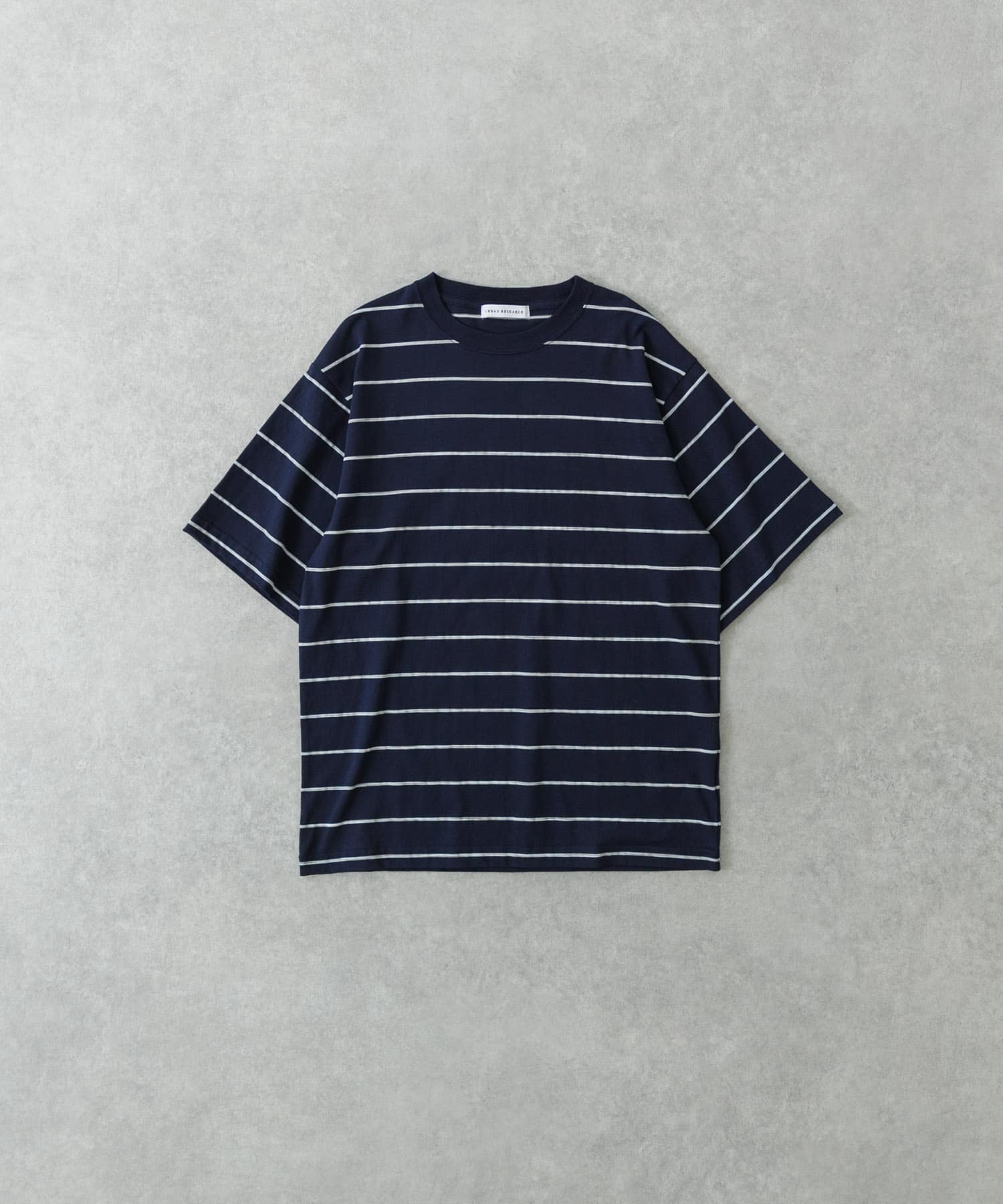 RELAX FIT BORDER T-SHIRTS NAVY M