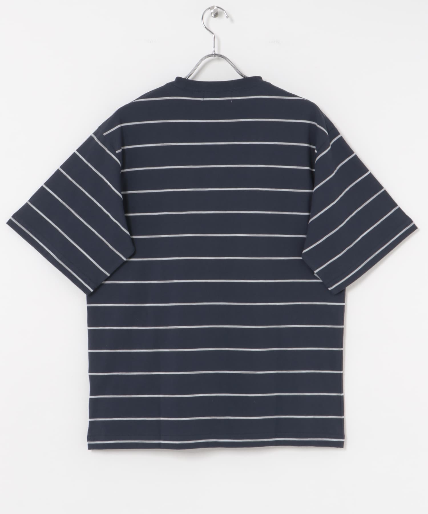 RELAX FIT BORDER T-SHIRTS NAVY M