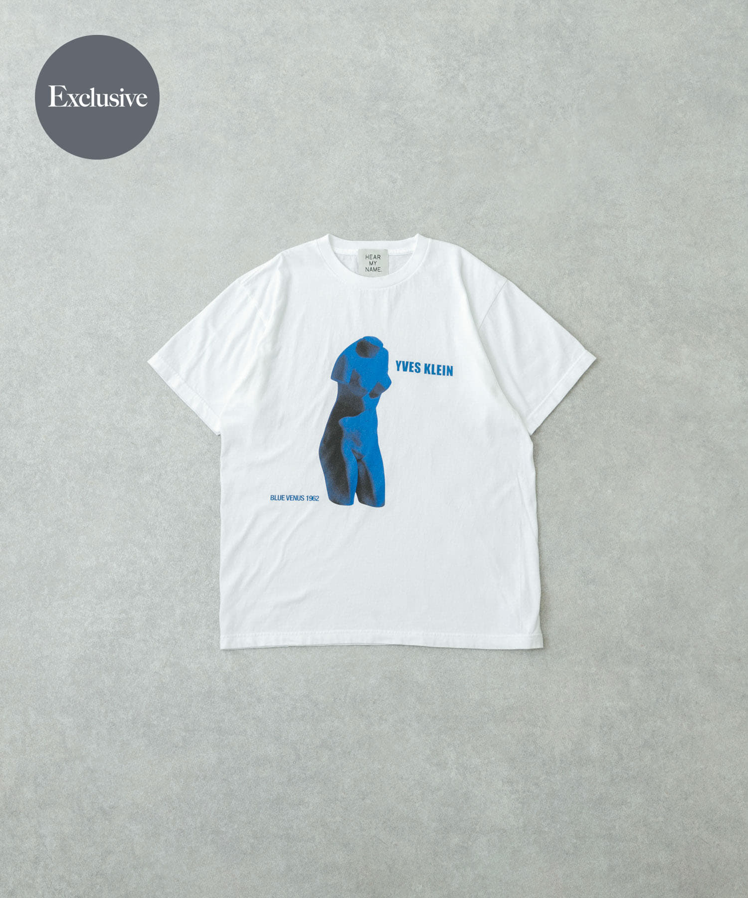 『別注』HEAR MY NAME×UR　YvesKlein Art T-shirts WHITE1 M