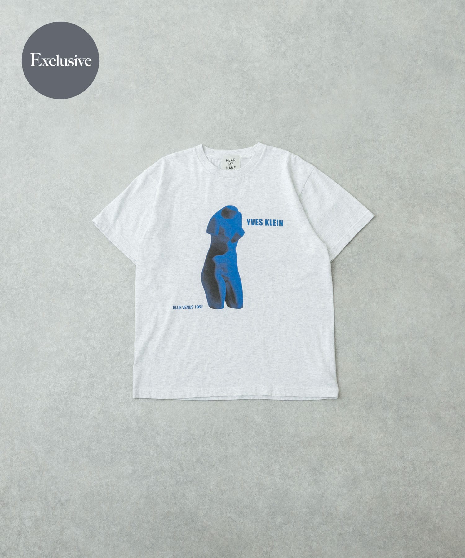 『別注』HEAR MY NAME×UR　YvesKlein Art T-shirts ASH1 M