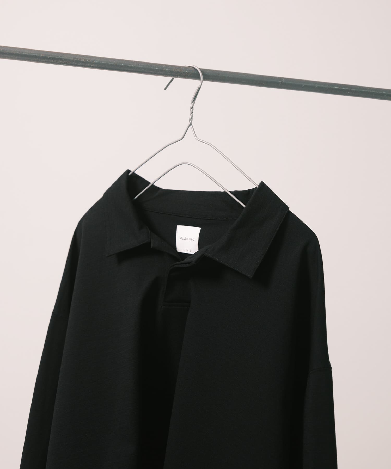 Wide Dad　SHADE TECH ポロシャツ ロングスリーブ D.NAVY 2