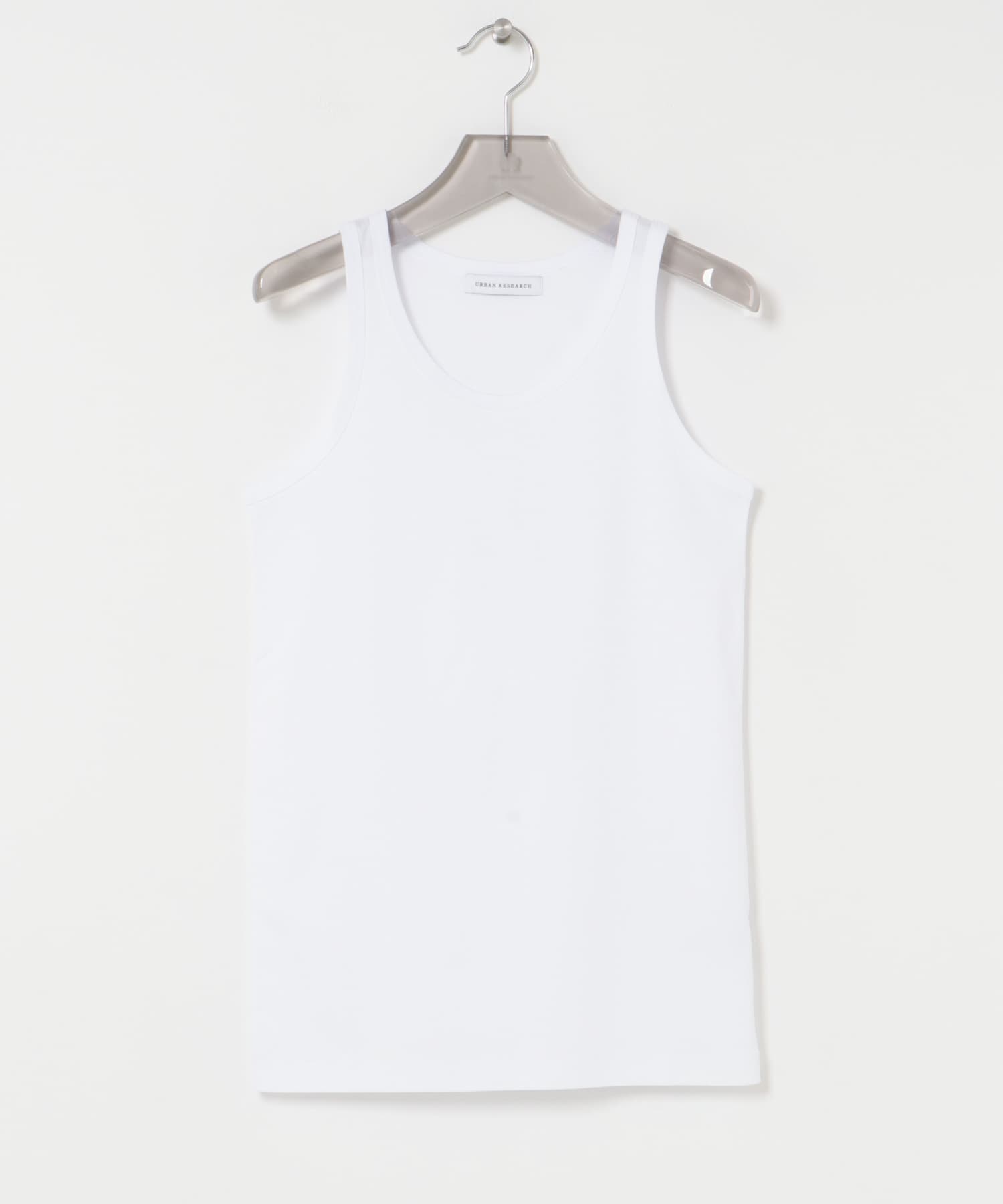 スムースタンクトップ WHITE M