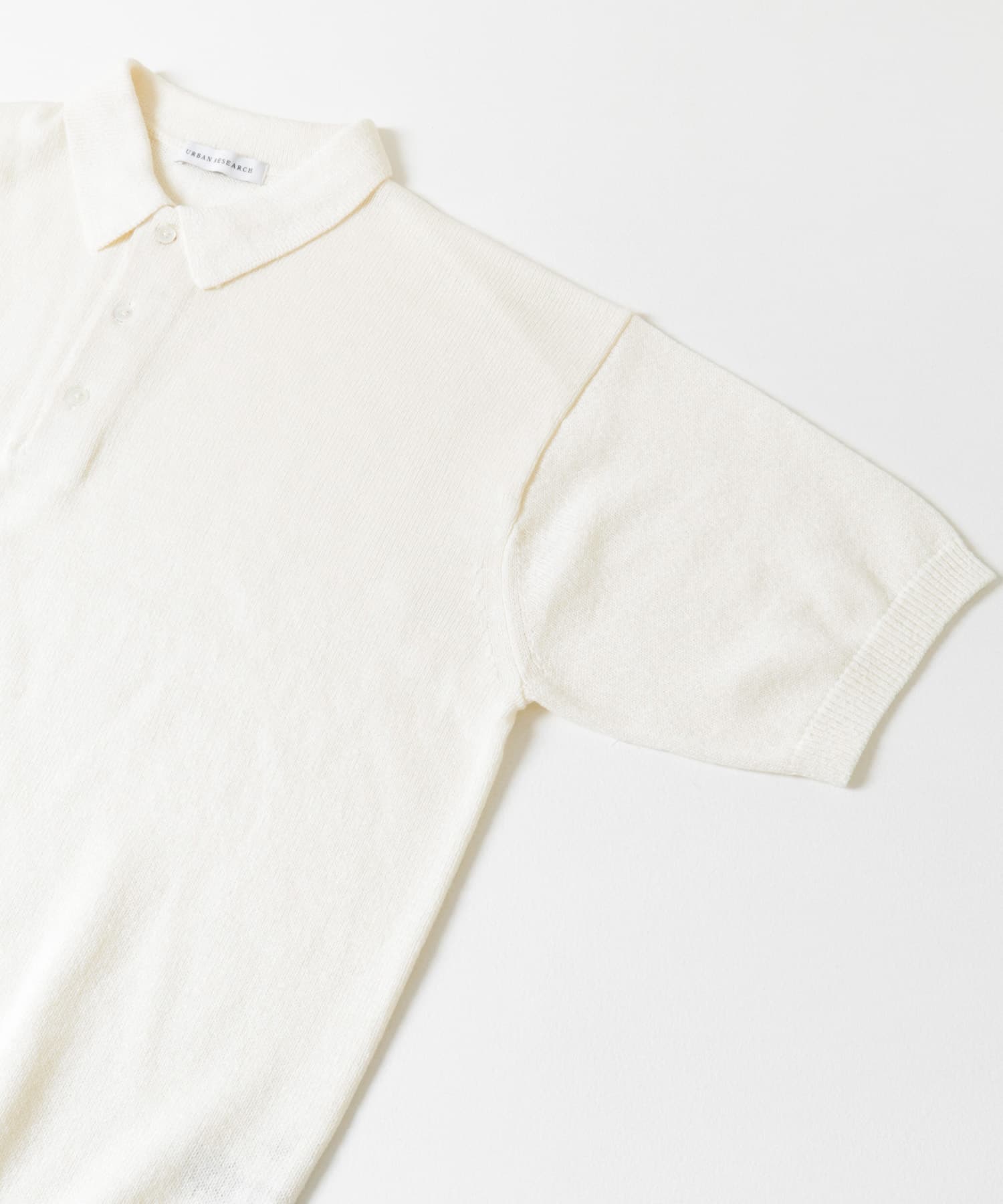 ウール ワシ ニットポロ(M OFF WHITE): トップス｜URBAN