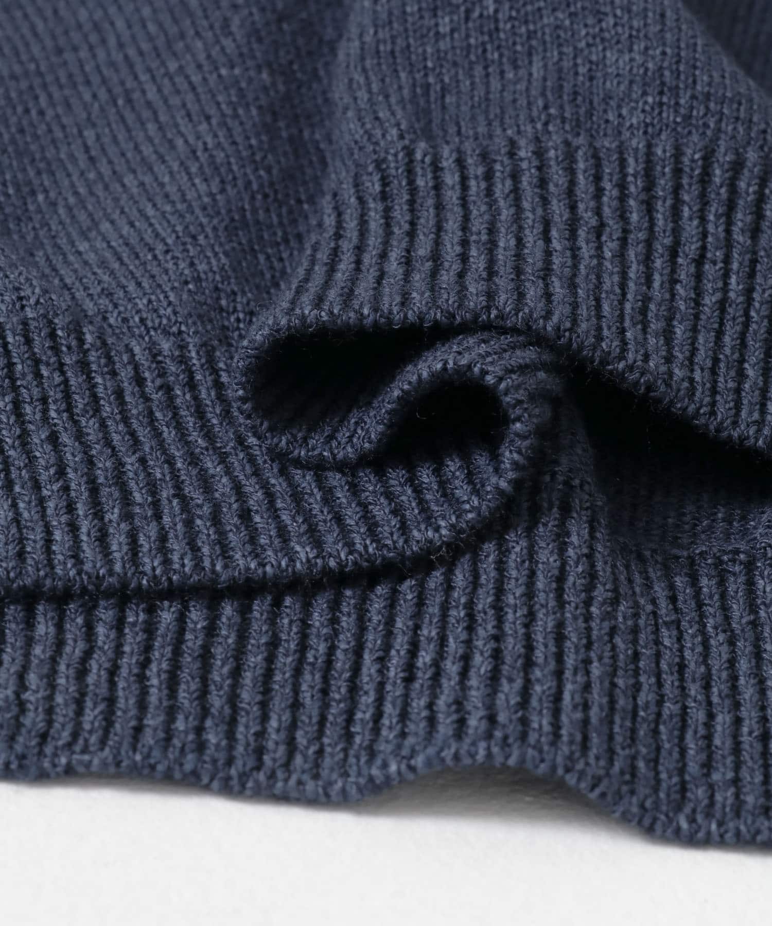 ウール ワシ ニットポロ NAVY M