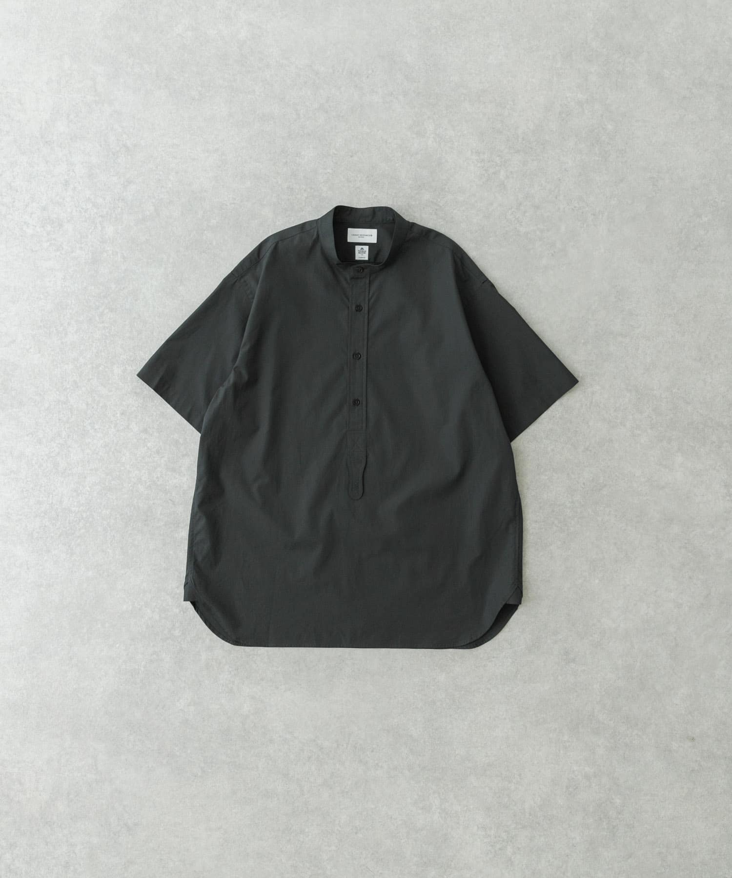 new basic　THOMAS MASON BAND PULLOVER SHIRTS DARK GREEN L