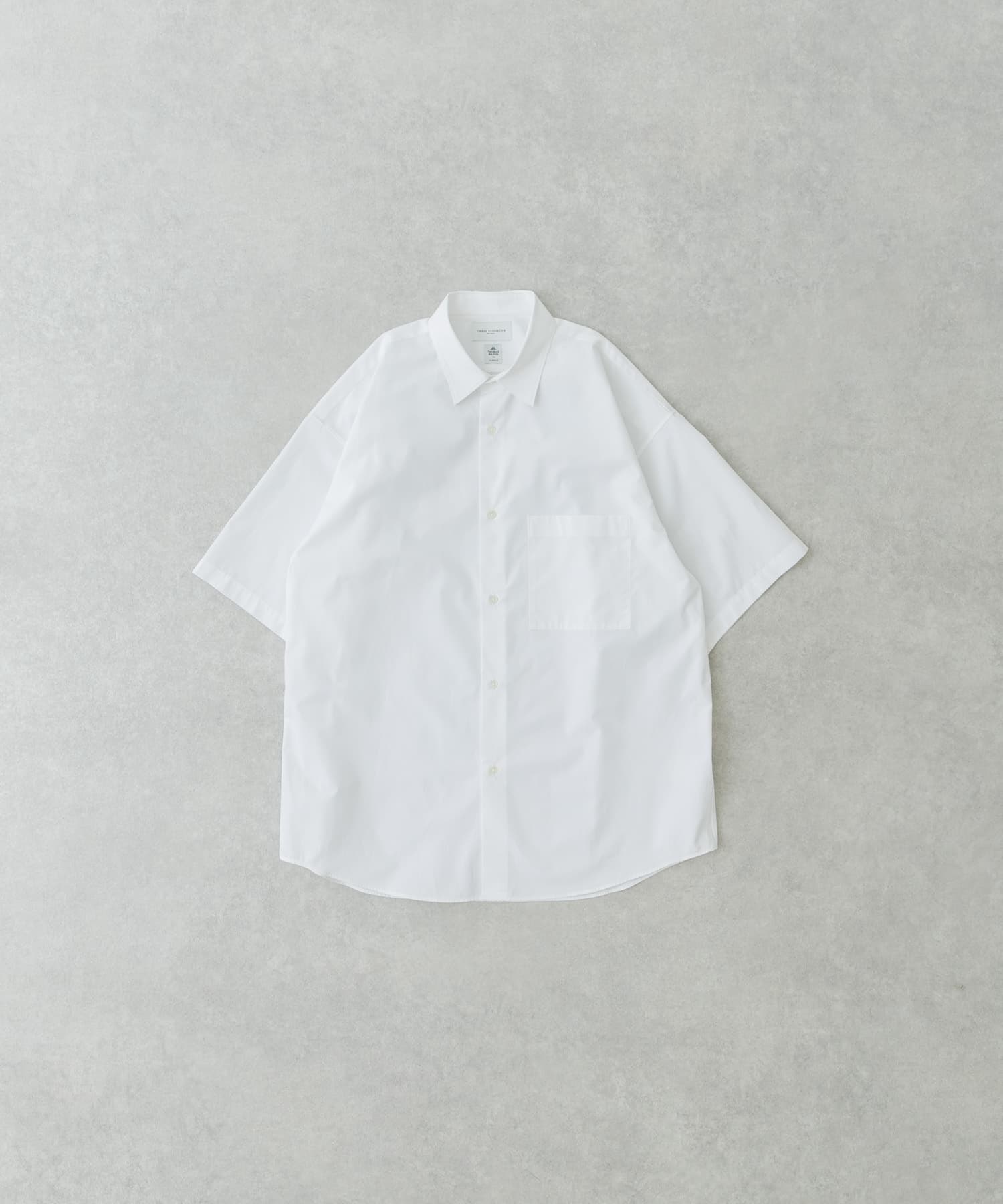 new basic　THOMAS MASON SHORT-SLEEVE OVER SHIRTS WHITE M