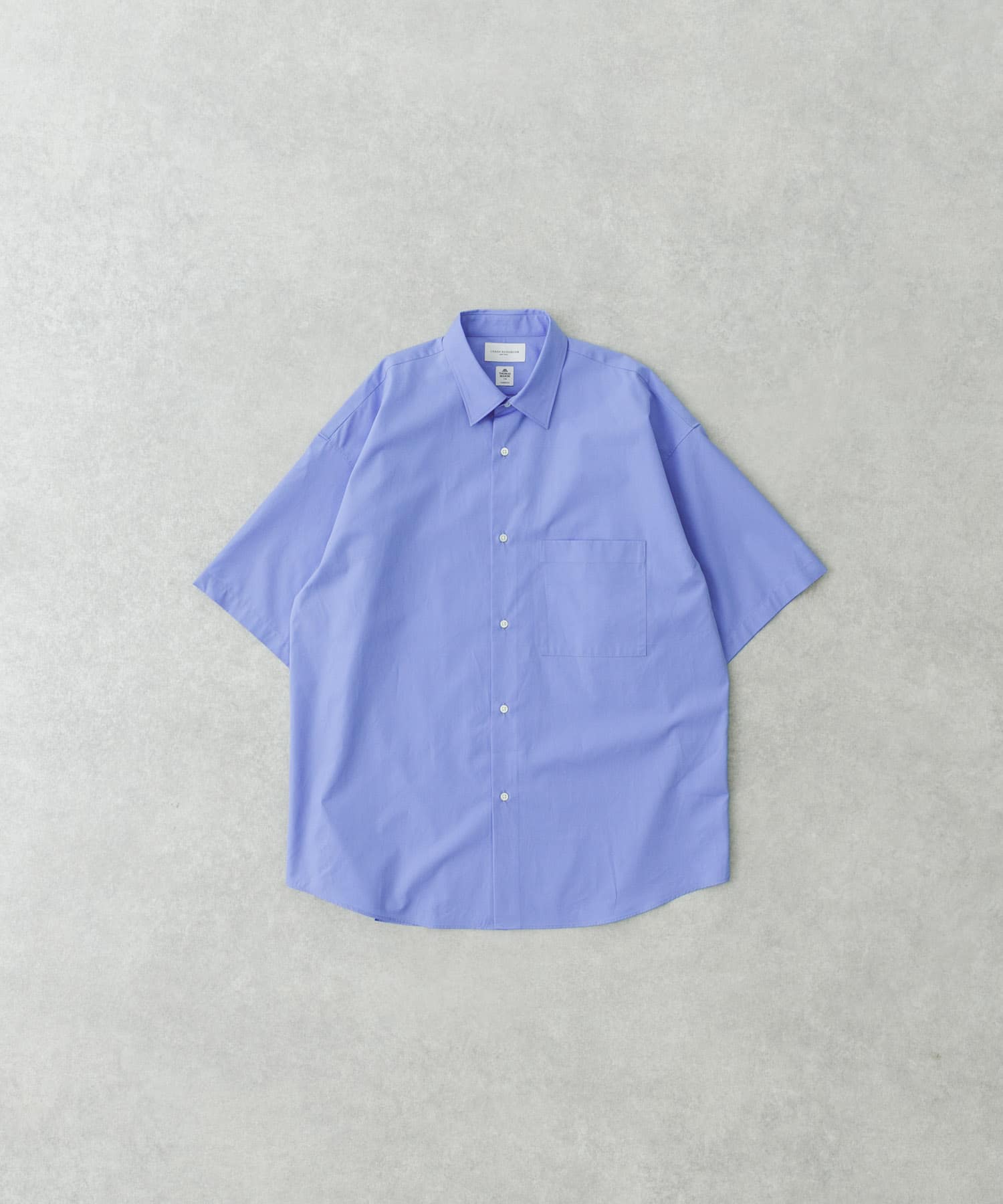 new basic　THOMAS MASON SHORT-SLEEVE OVER SHIRTS ROYAL S