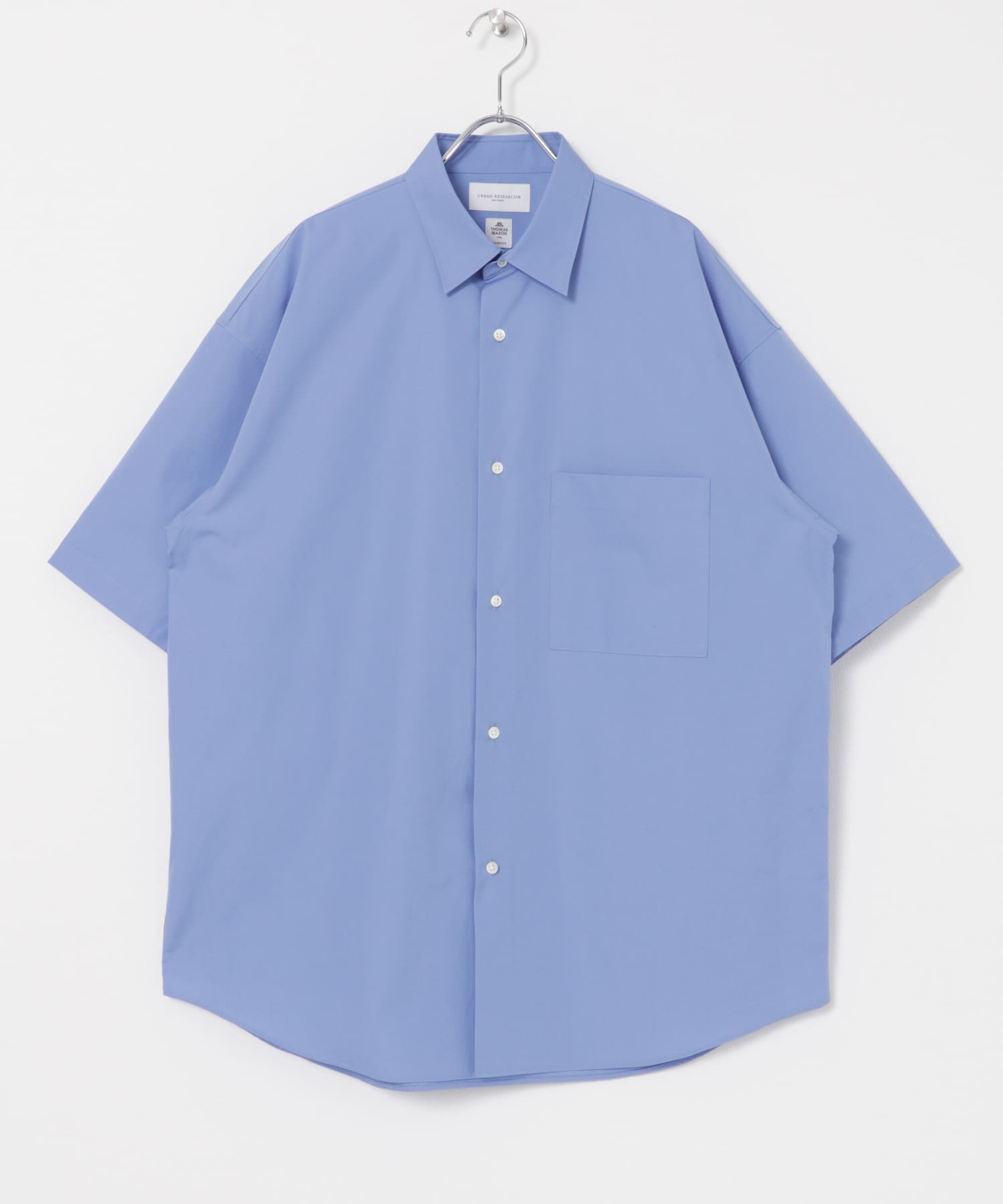 new basic　THOMAS MASON SHORT-SLEEVE OVER SHIRTS ROYAL S
