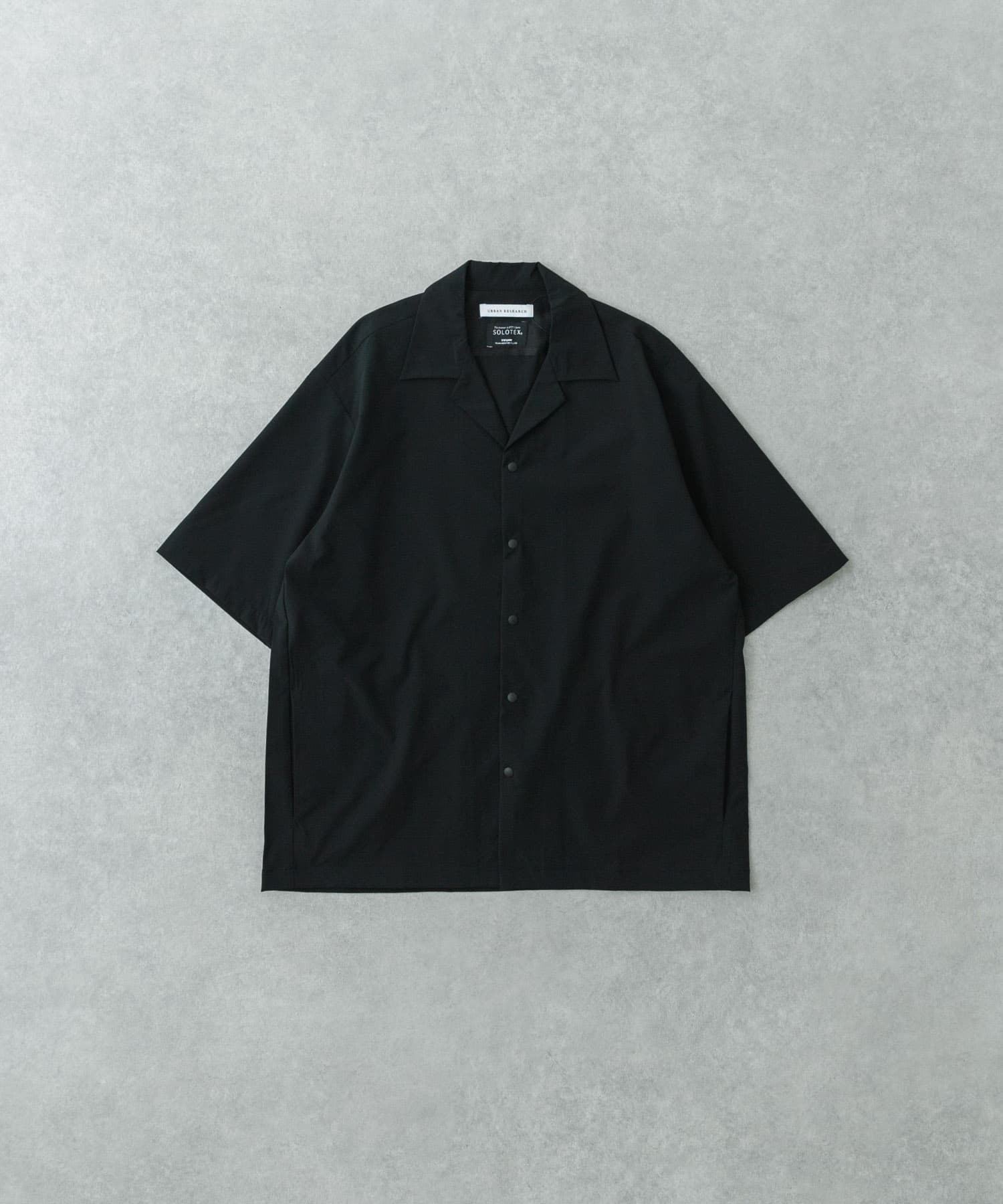 『XLサイズあり』『撥水』SOLOTEX STRETCH SHORT-SLEEVE SHIRTS BLACK M