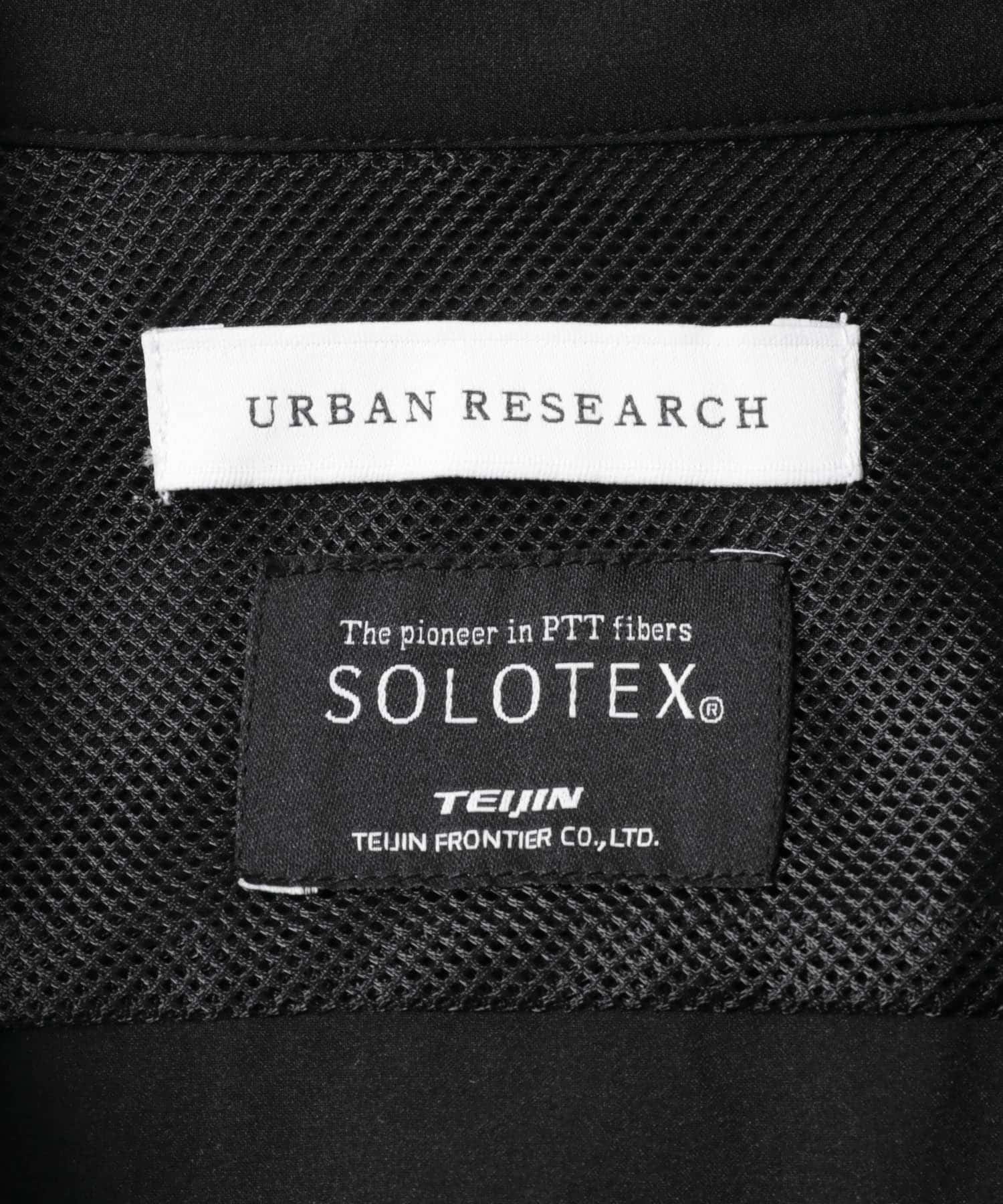 『XLサイズあり』『撥水』SOLOTEX STRETCH SHORT-SLEEVE SHIRTS BLACK L