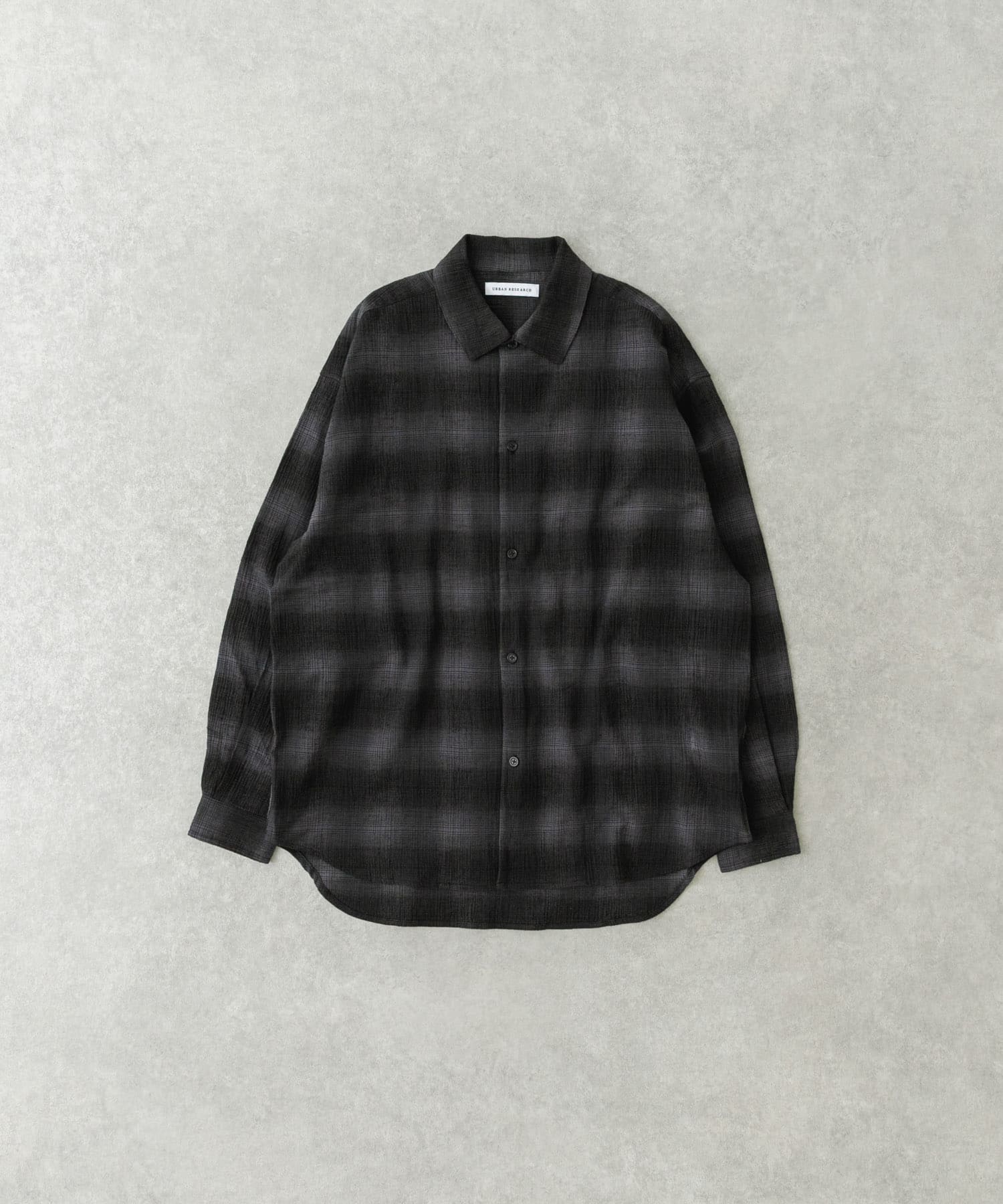 オンブレーチェックシャツ