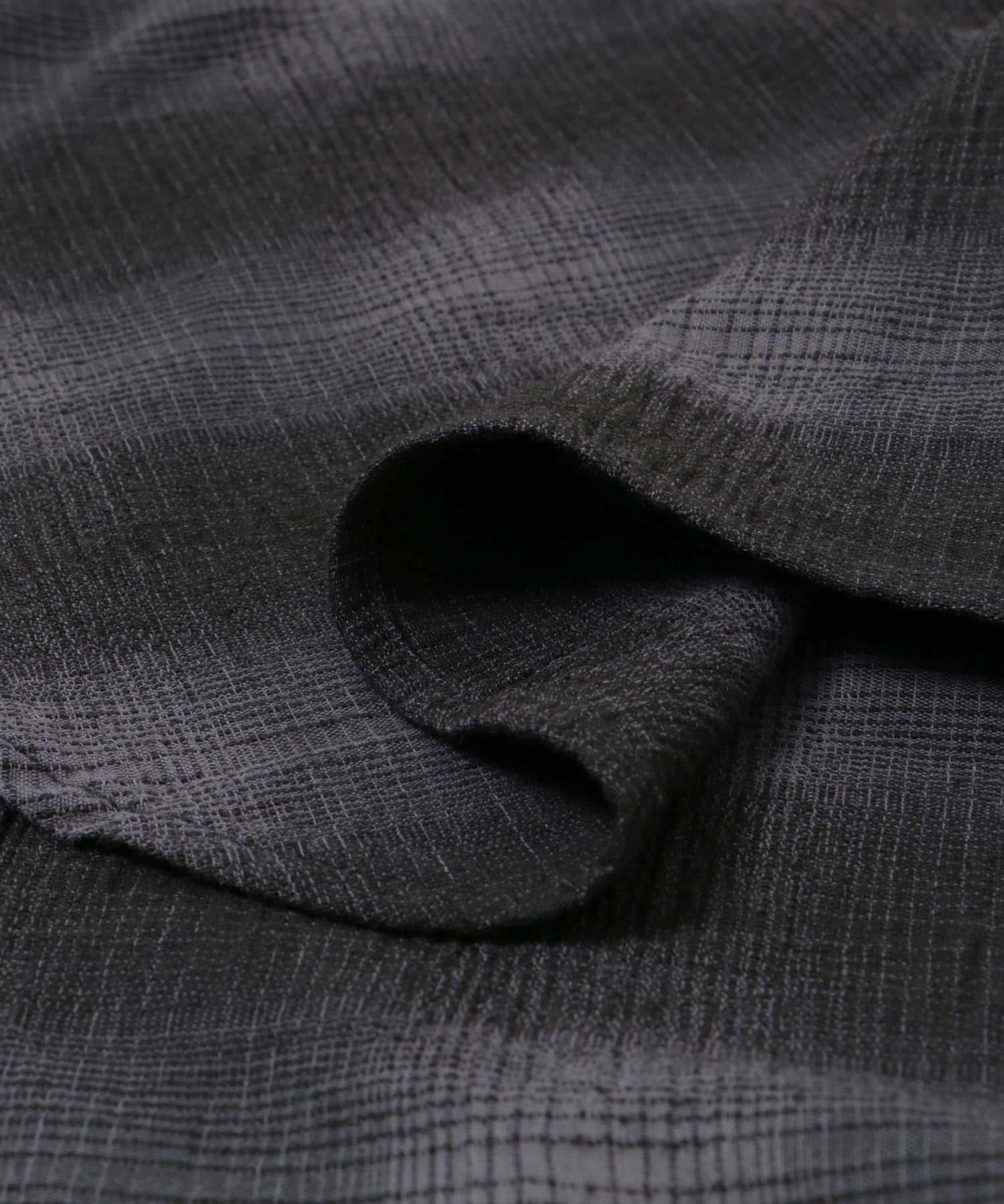 オンブレーチェックシャツ CHARCOAL M