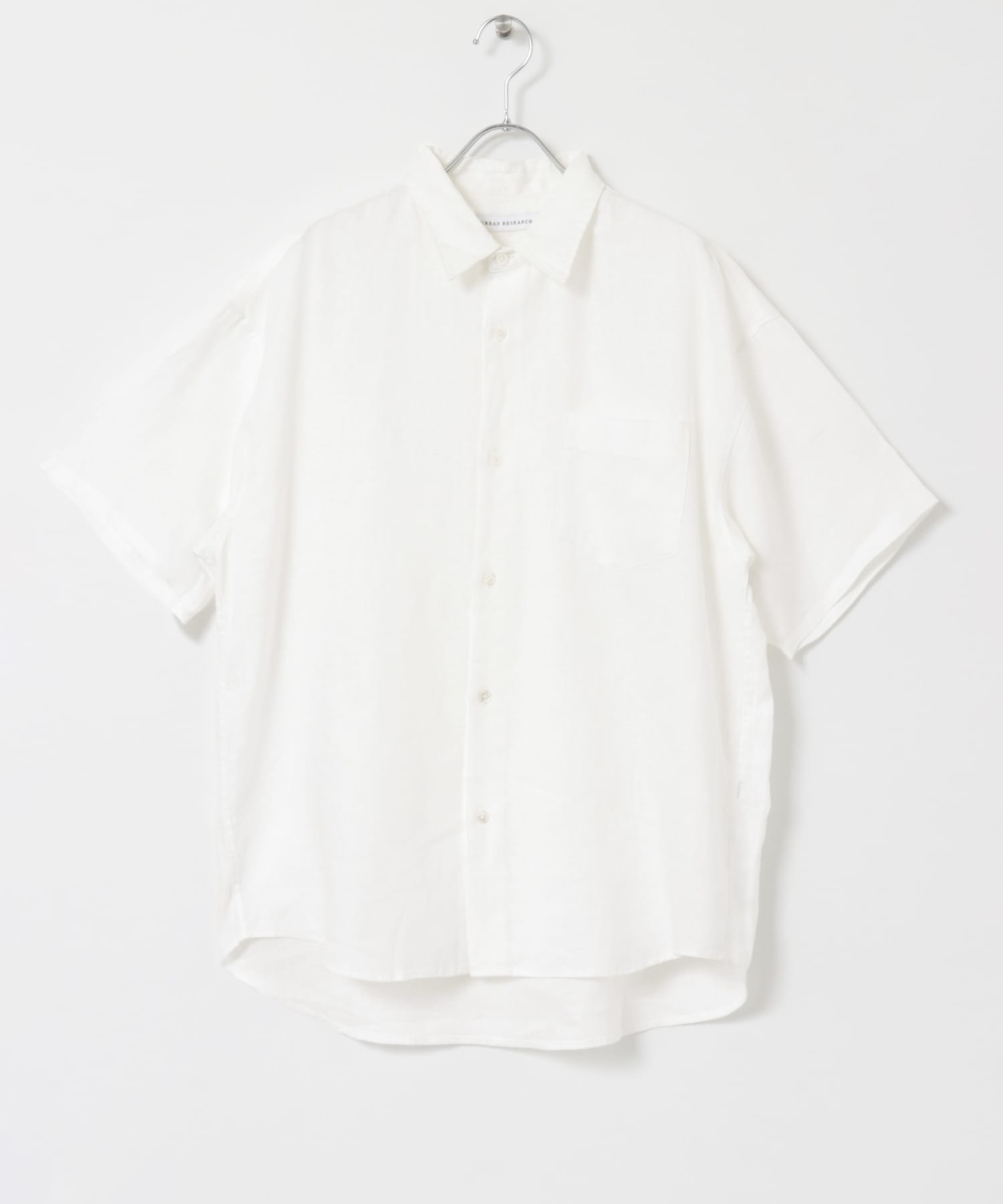 LINEN SHORT-SLEEVE SHIRTS WHITE S